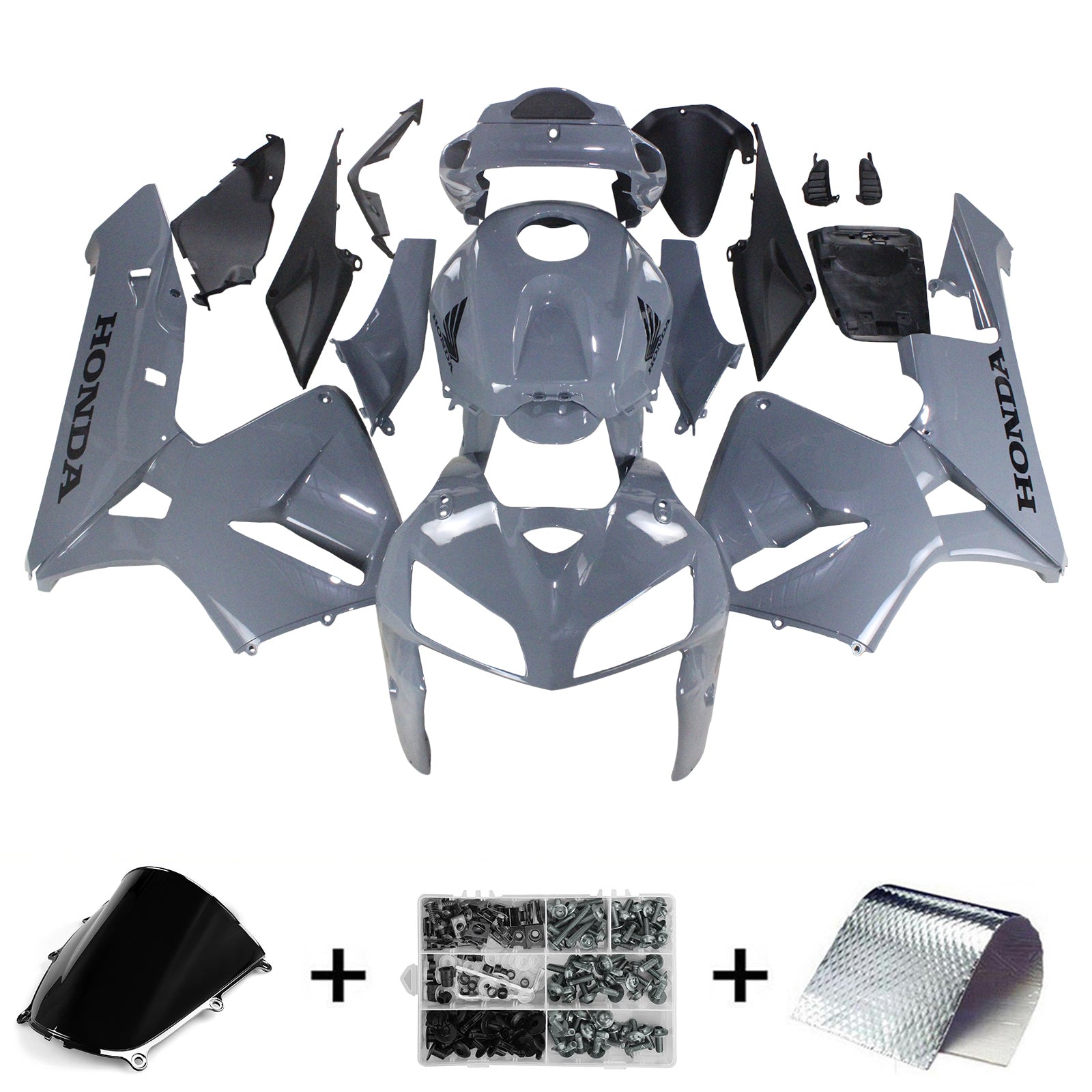 Amotopart 2005-2006 Honda CBR600RR Grey Fairing Kit