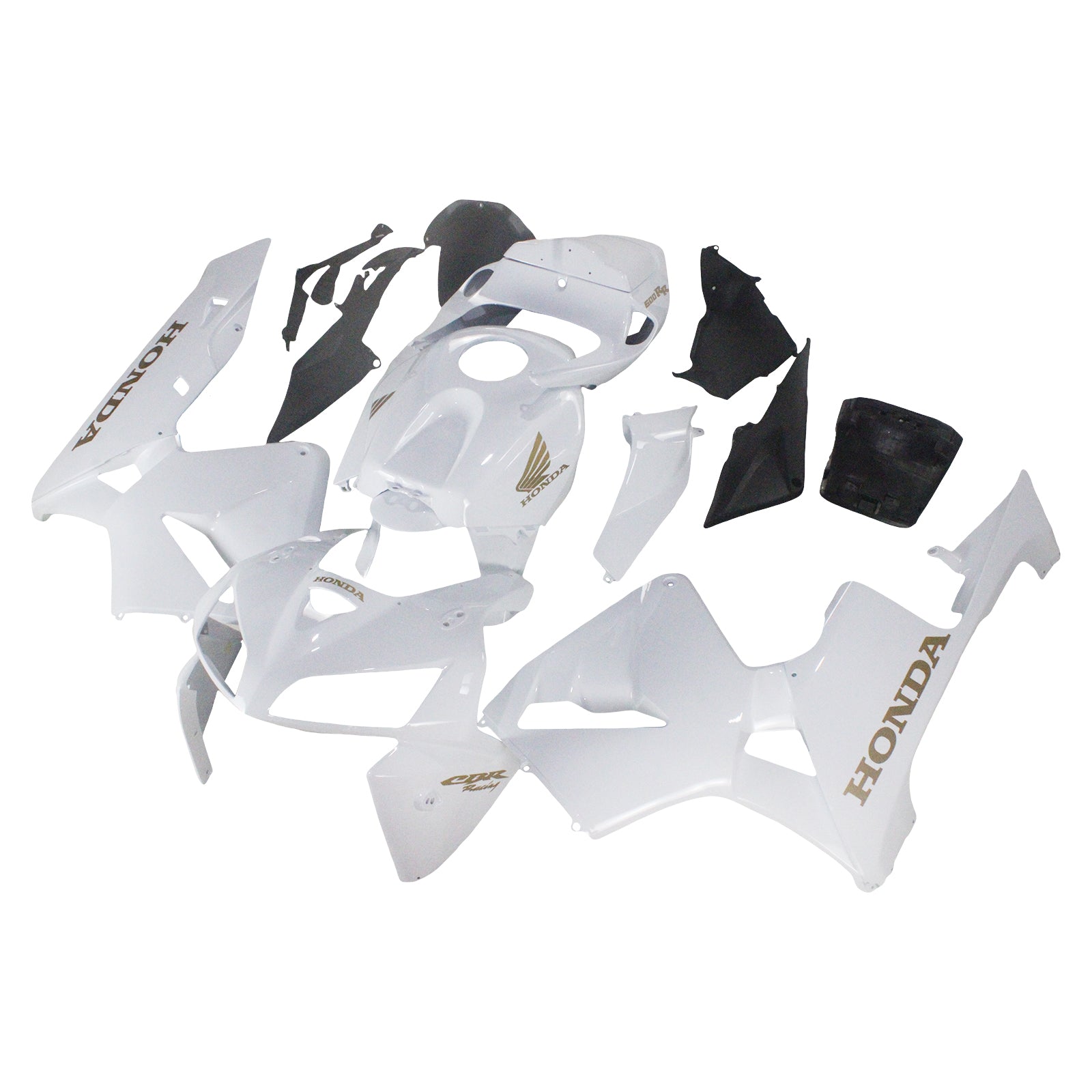 Amotopart 2005-2006 Honda CBR600RR White Fairing Kit