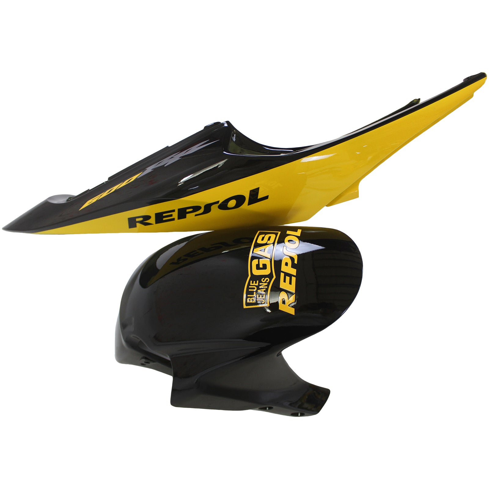 Amotopart 2005-2006 Honda CBR600RR Yellow Black Fairing Kit