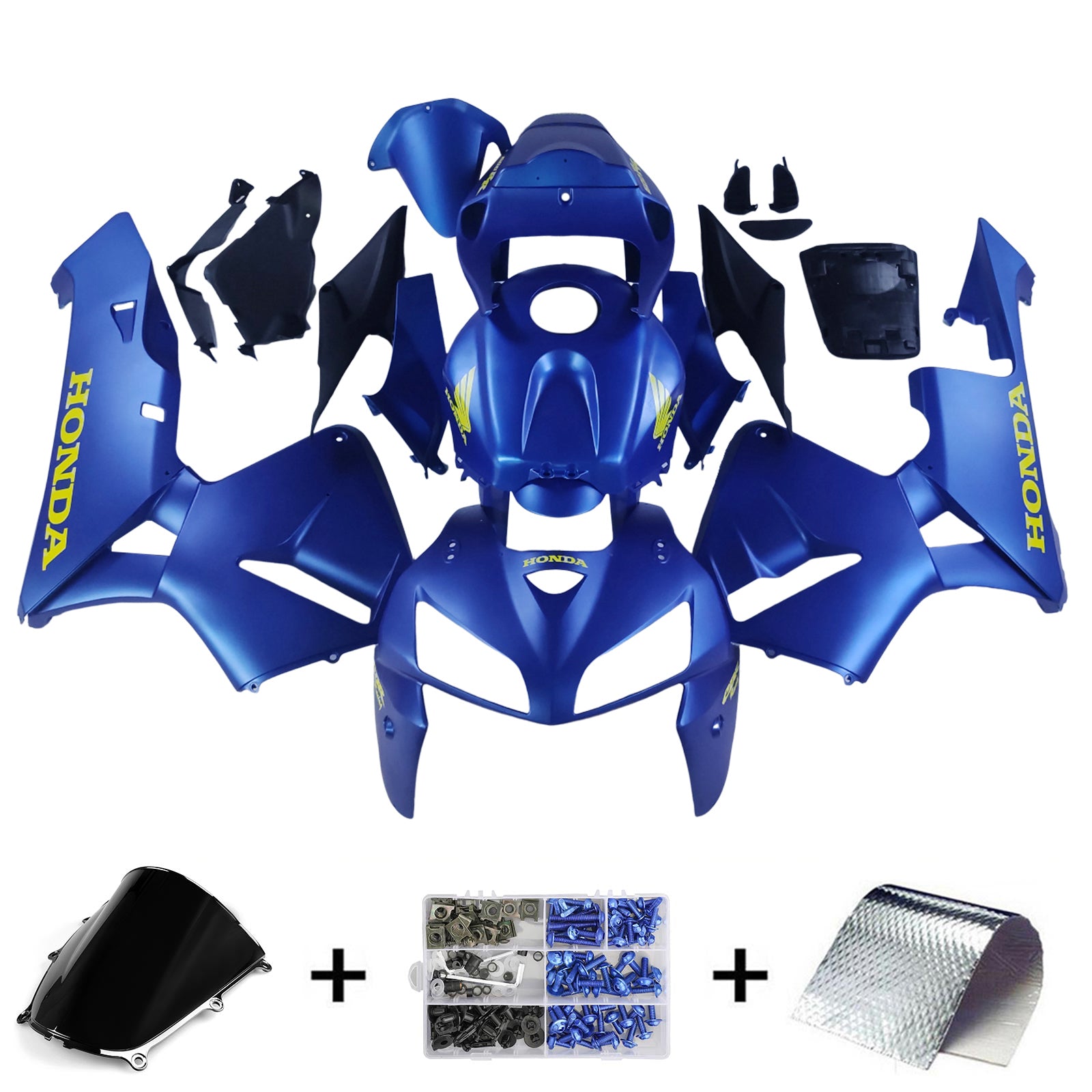 Amotopart 2005-2006 Honda CBR600RR Kit de carenado azul