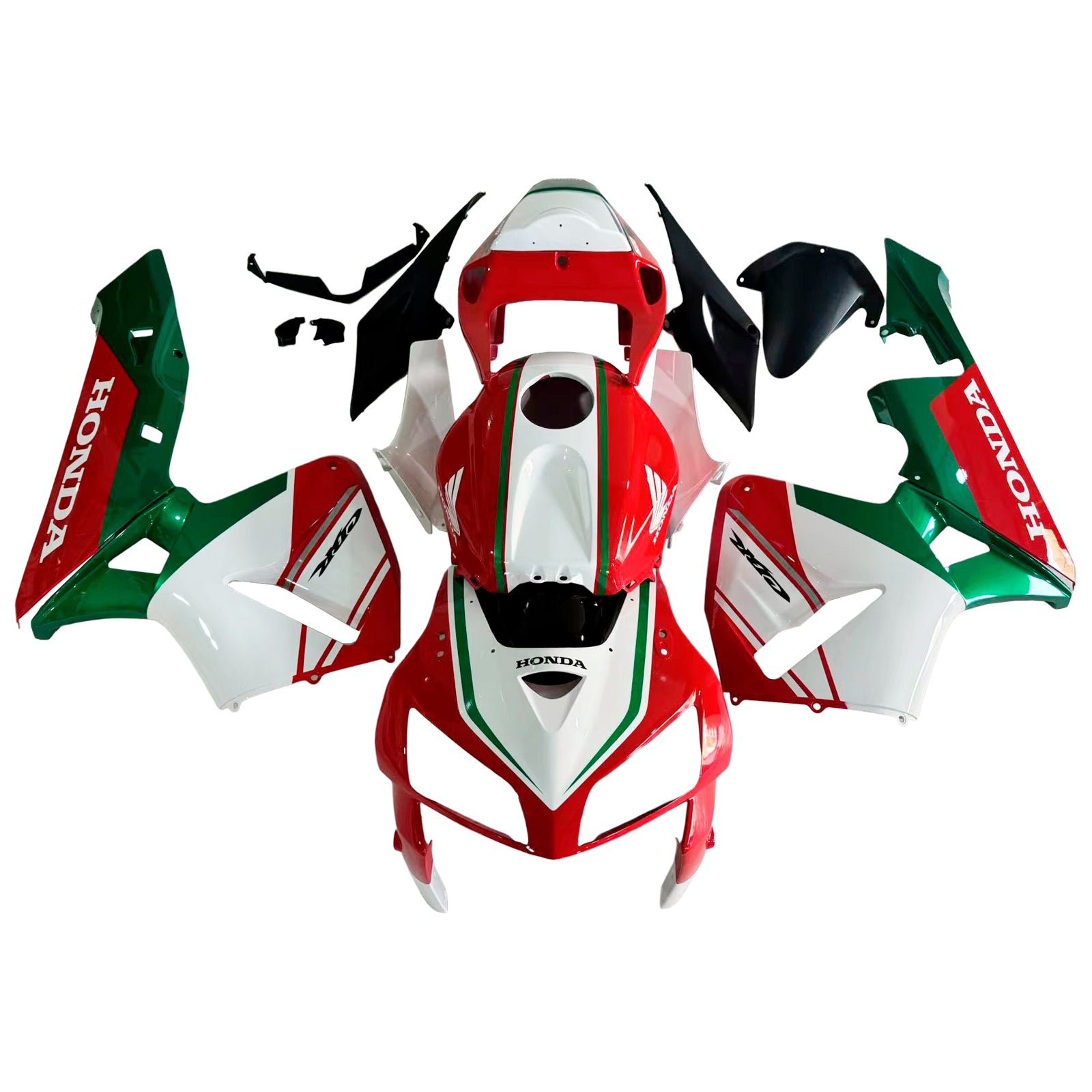 Amotopart 2005-2006 Honda CBR600RR Red White Green Realing Kit