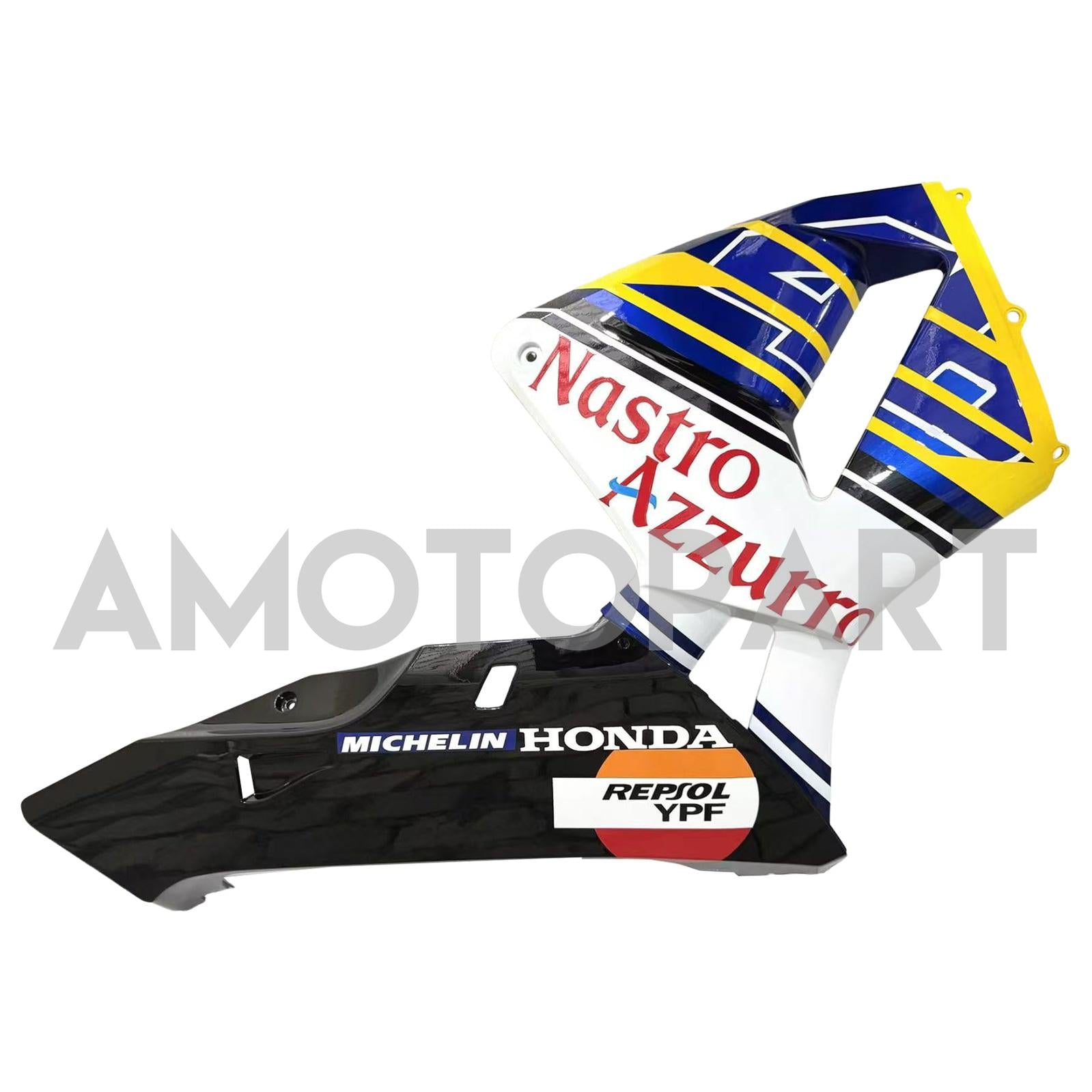 Amotopart 2005-2006 Honda CBR600RR Yellow Blue Fairing Kit