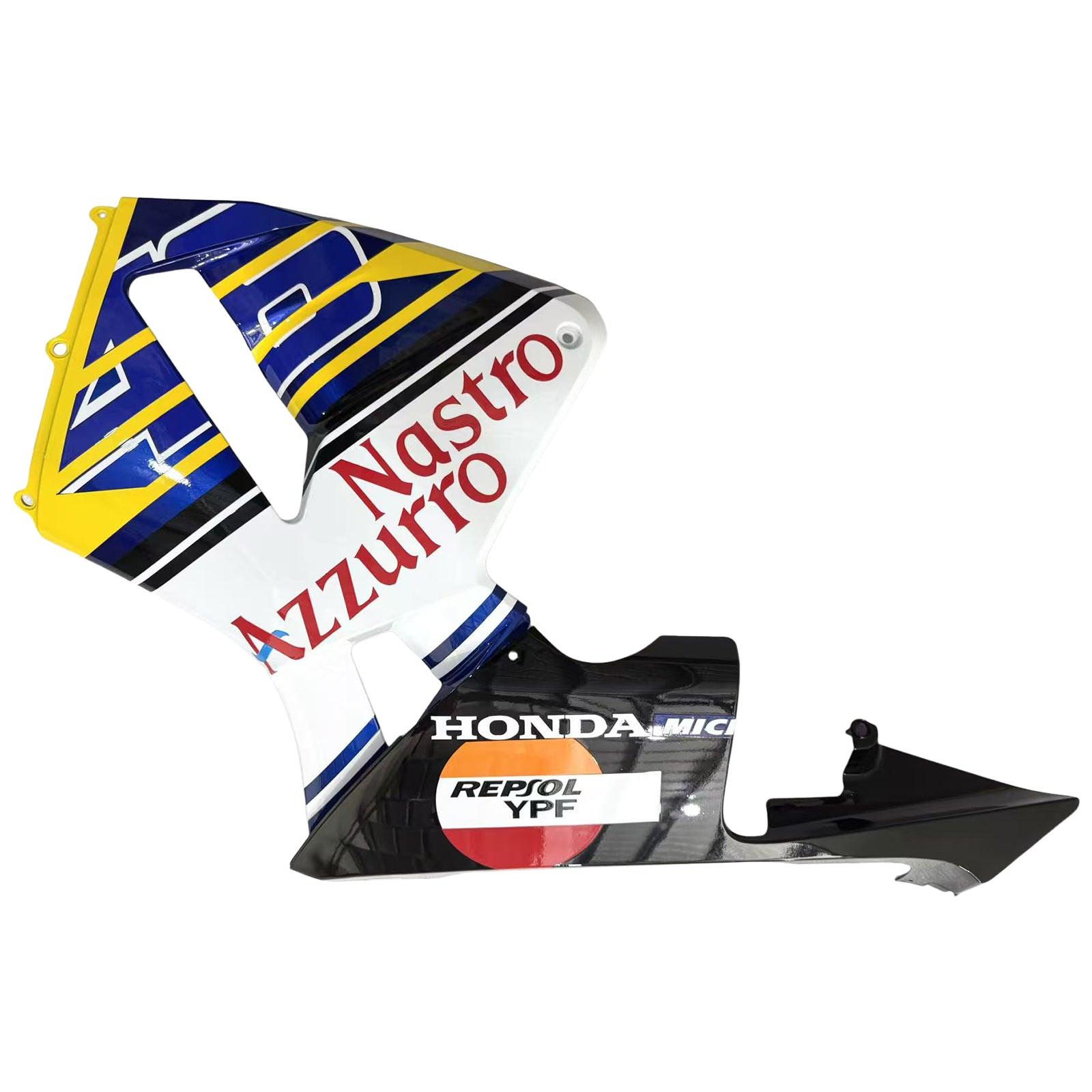 Amotopart 2005-2006 Honda CBR600RR Yellow Blue Fairing Kit
