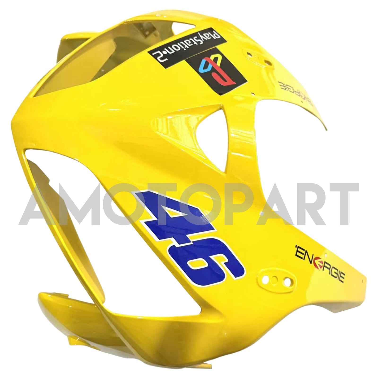 Amotopart 2005-2006 Honda CBR600RR Yellow Blue Fairing Kit