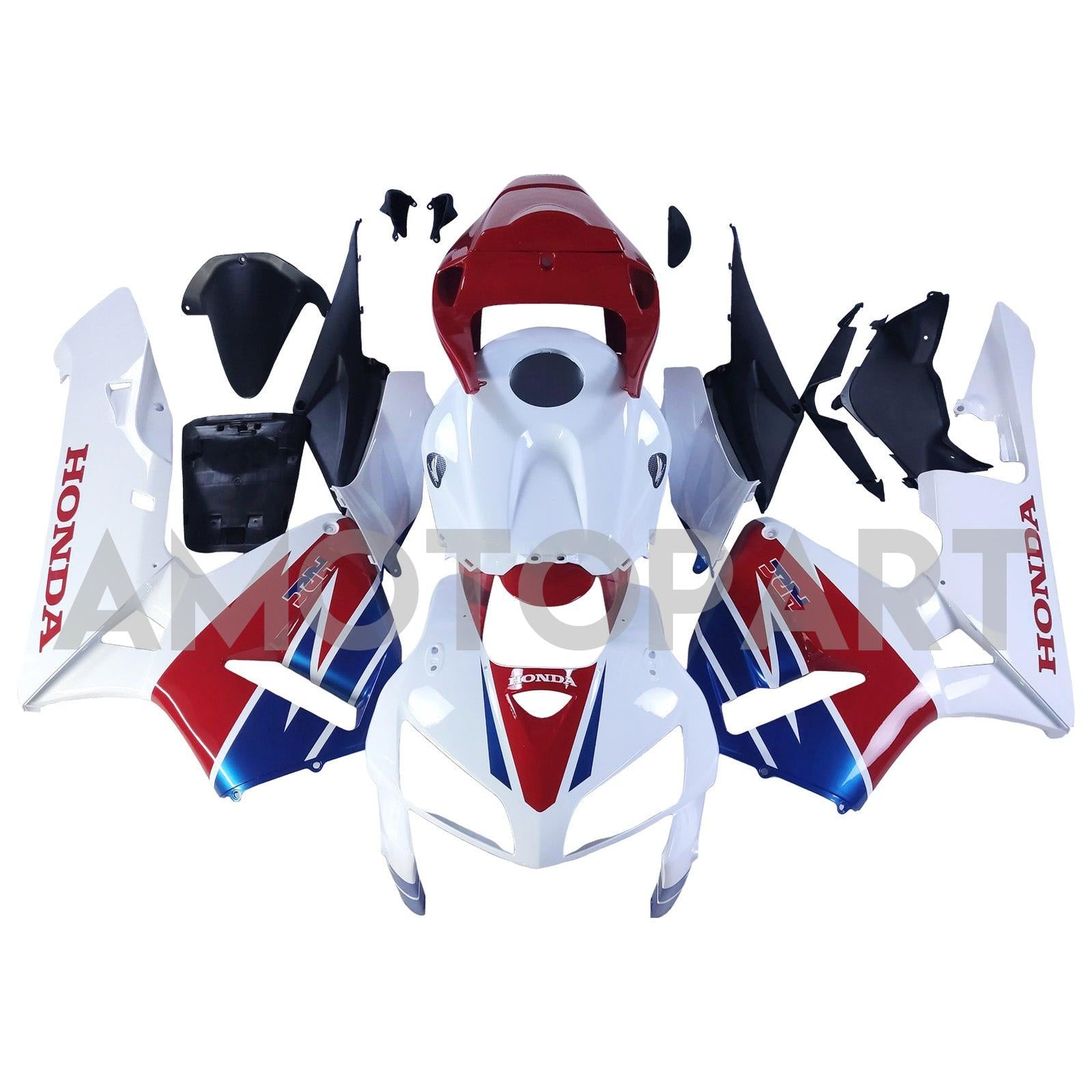 Amotopart 2005-2006 Honda CBR600RR Red Blue White Fairing Kit