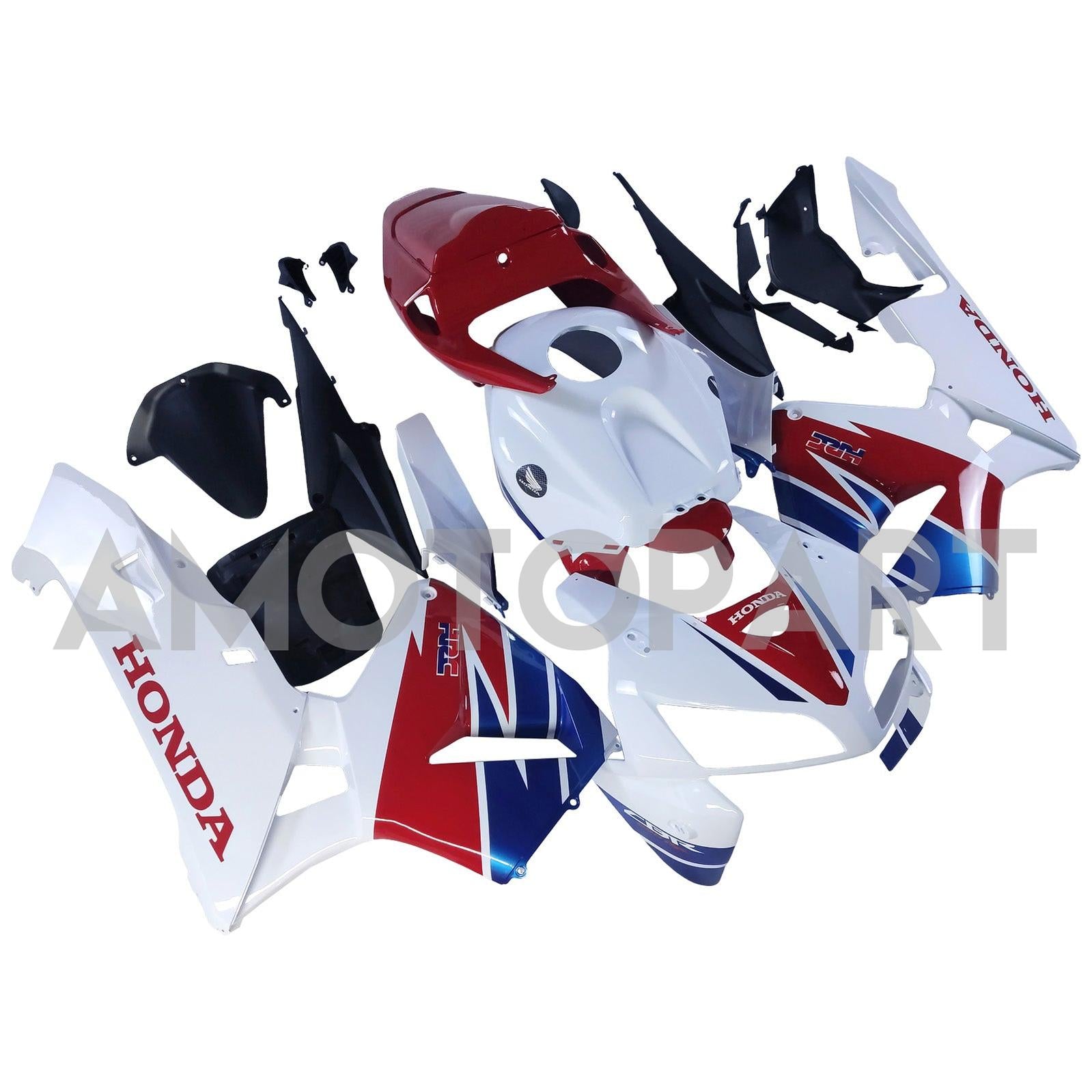 Amotopart 2005-2006 Honda CBR600RR Red Blue White Fairing Kit
