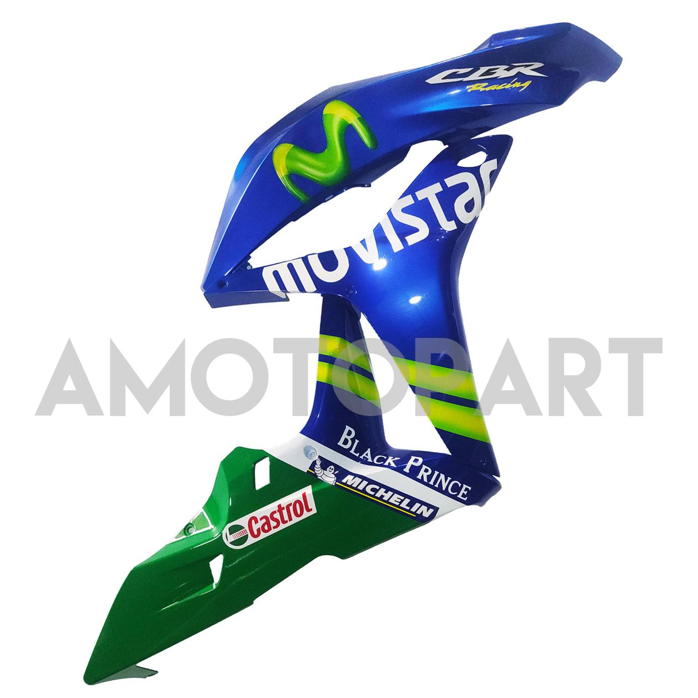 Amotopart 2007-2008 Honda CBR600RR Blue & Green Failing Kit