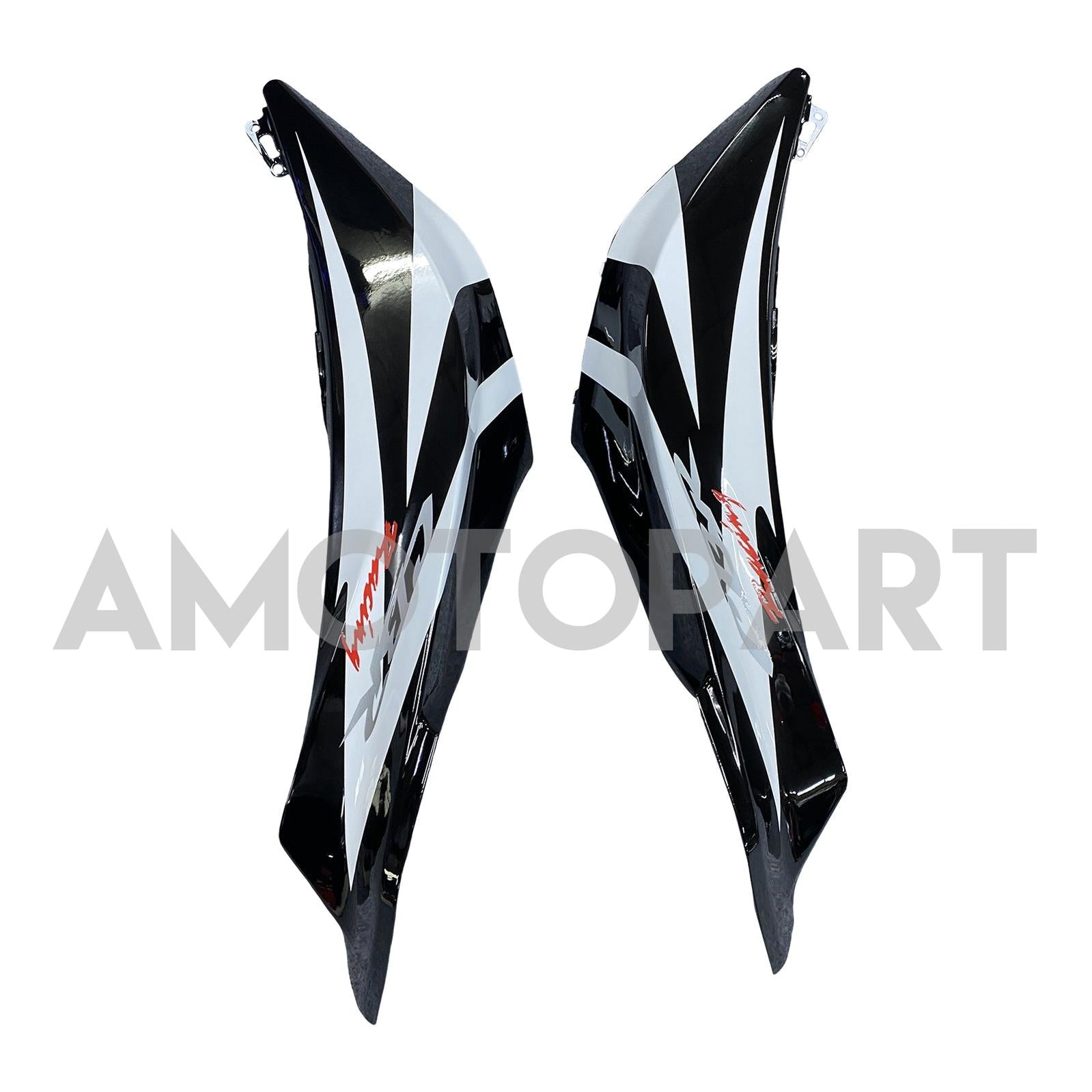 Amotopart Honda 2007-2008 CBR600RR White Black Fairing Kit