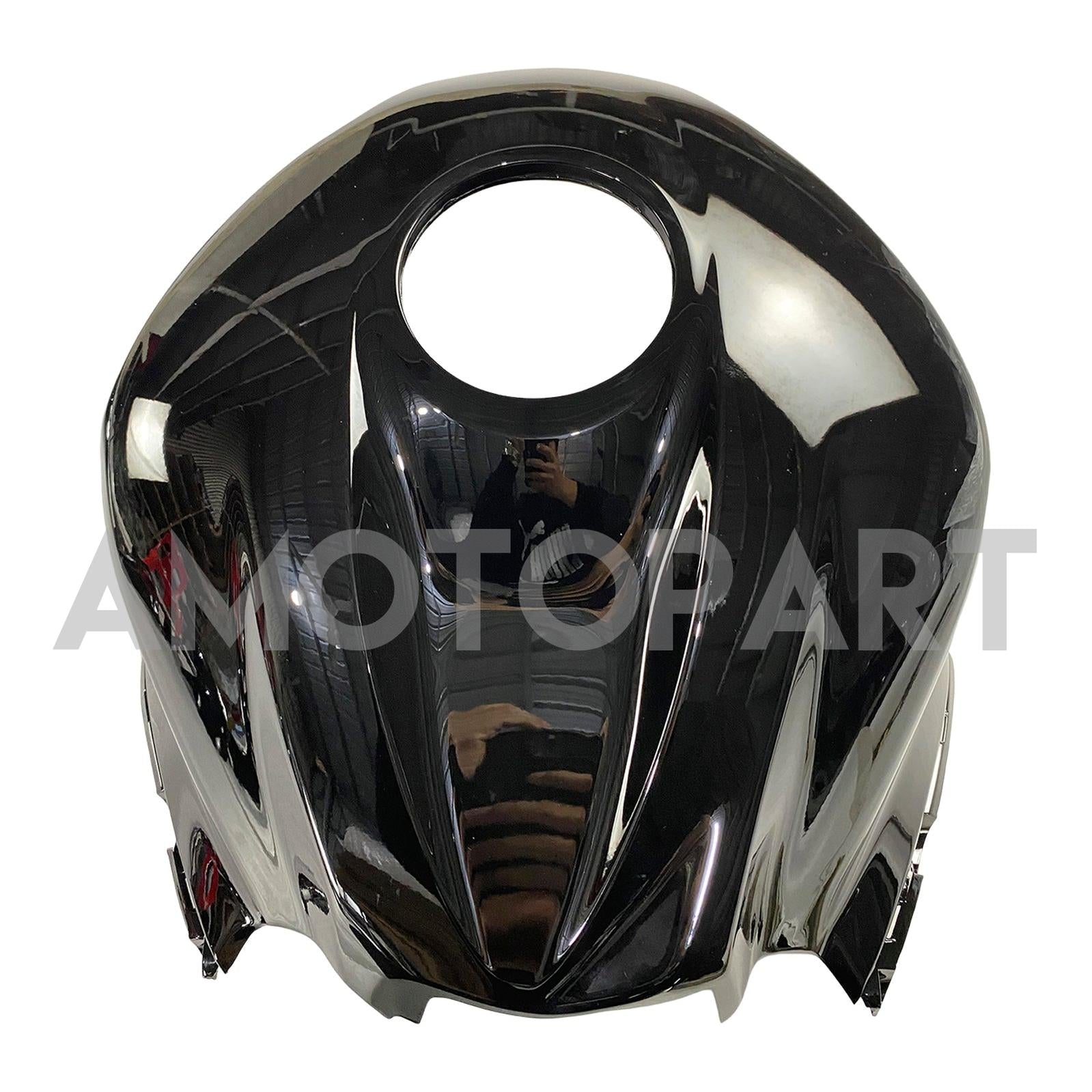 Amotopart 2007-2008 Honda CBR600 Fairing Gloss Black & Grey Kit