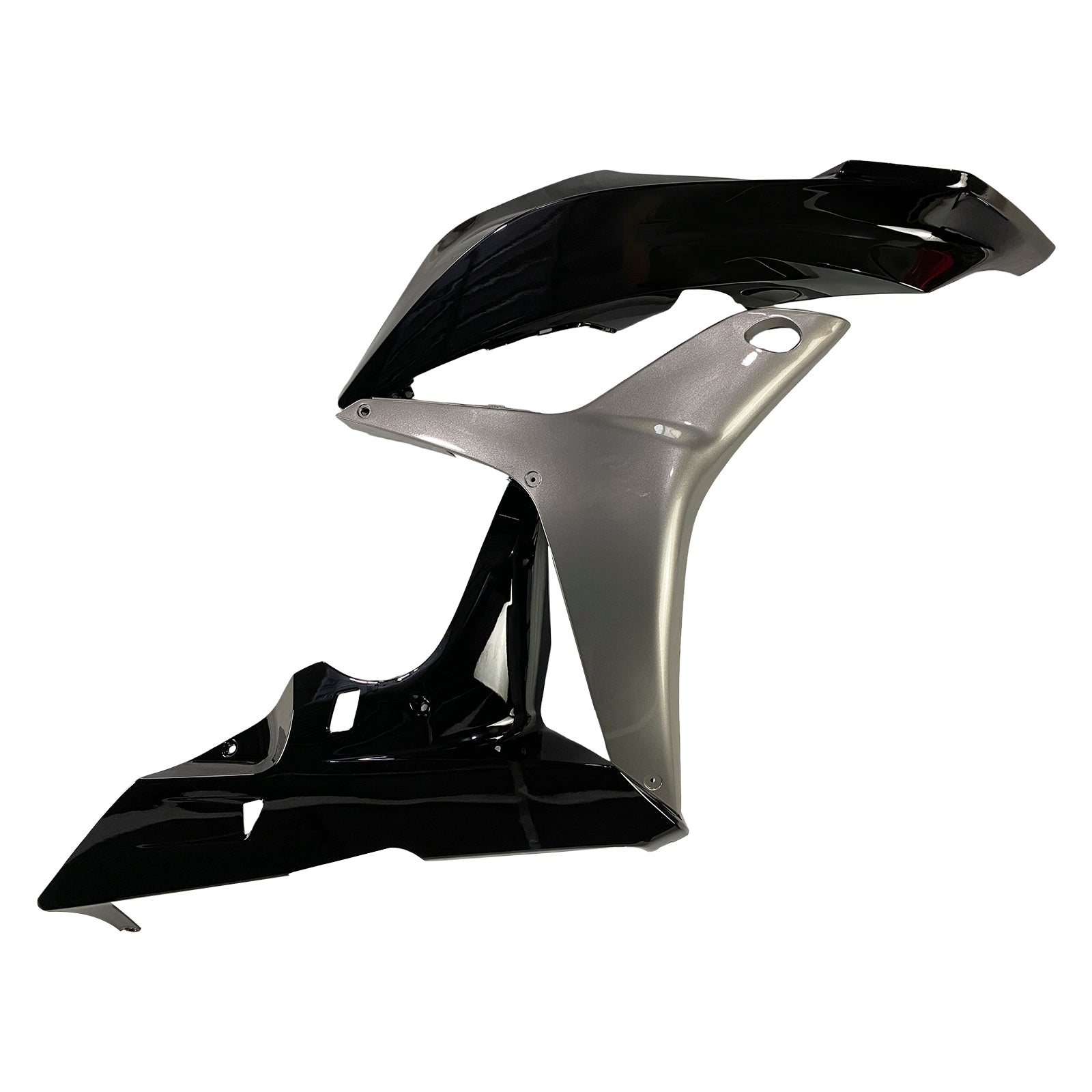 Amotopart 2007-2008 Honda CBR600 FAILING GLOSS Black & Grey Kit