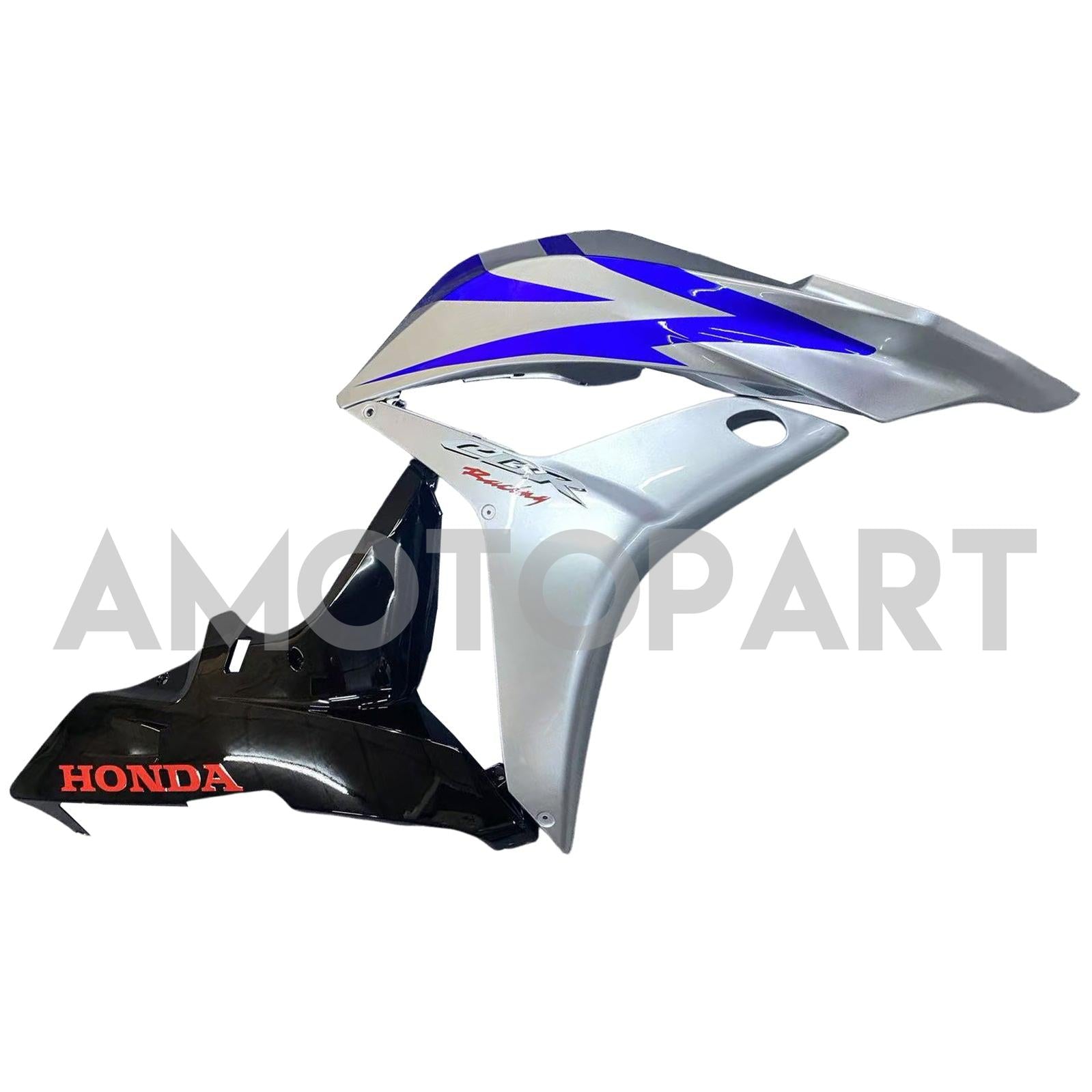 Amotopart 2007-2008 Honda CBR600RR Kit carena blu e argento