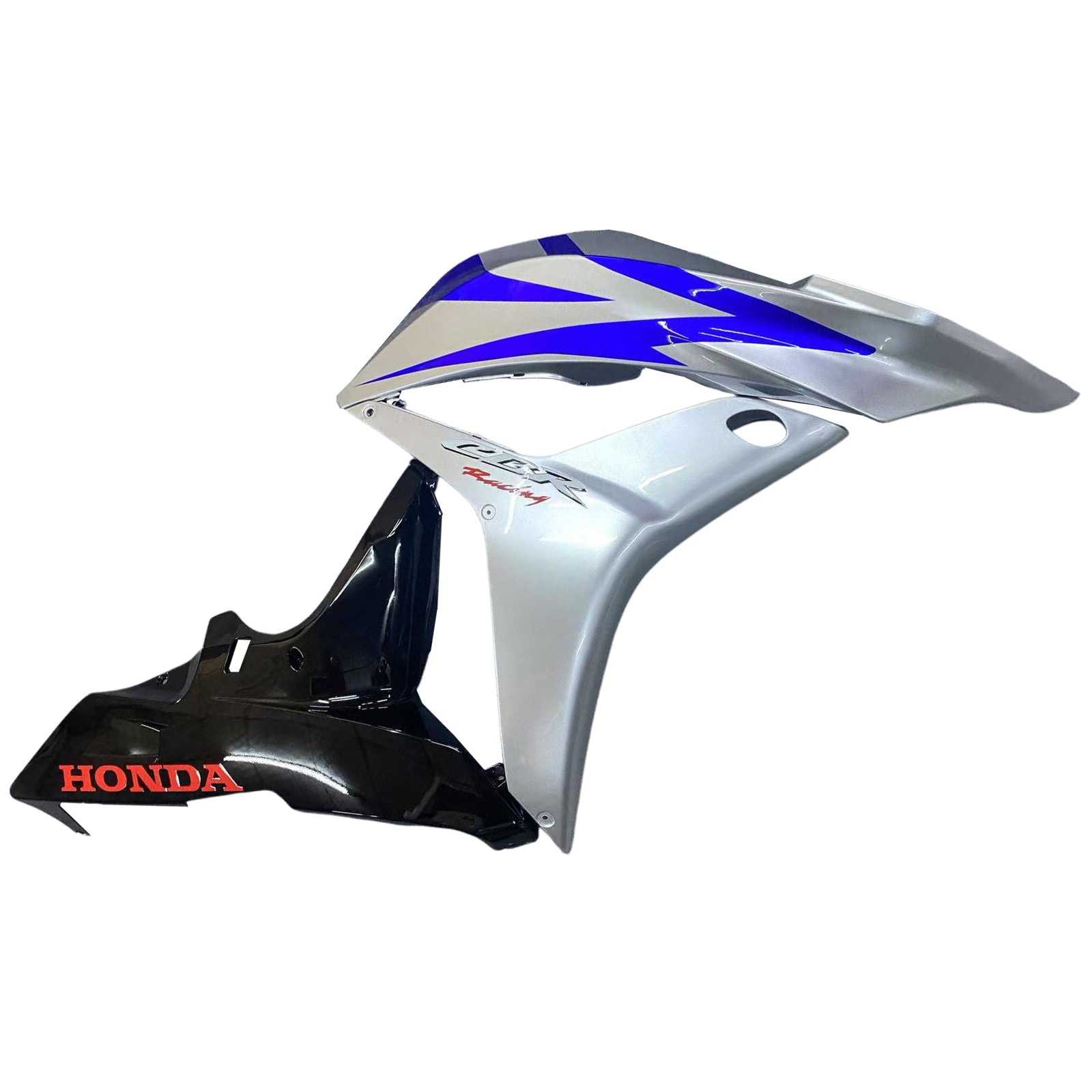 Amotopart 2007-2008 Honda CBR600RR Blue&Silver Fairing Kit