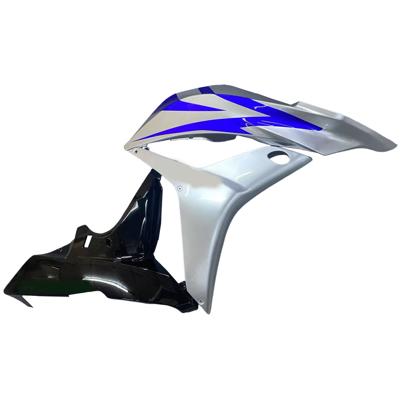 Amotopart 2007-2008 Honda CBR600RR Blue&Silver Fairing Kit