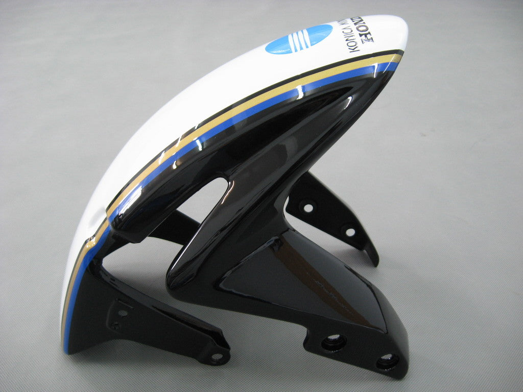 Amotopart 2007-2008 Honda CBR600RR Kit de carenado blanco y azul