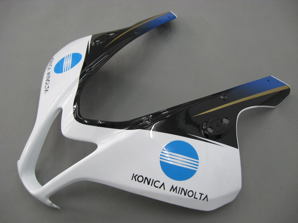 Amotopart 2007-2008 Honda CBR600RR Kit de carenado blanco y azul