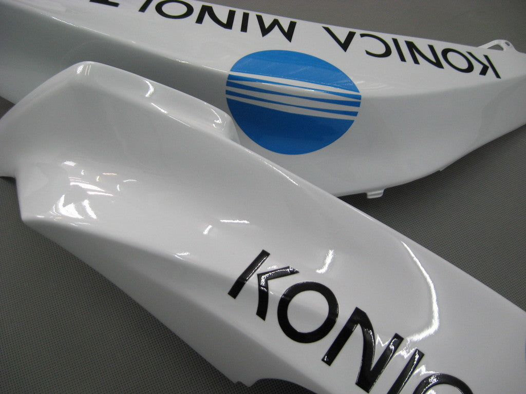 Amotopart 2007-2008 Honda CBR600RR Kit de carenado blanco y azul