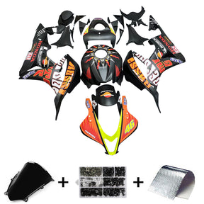 Kit carena Amotopart 2007-2008 Honda CBR600RR nero e arancione