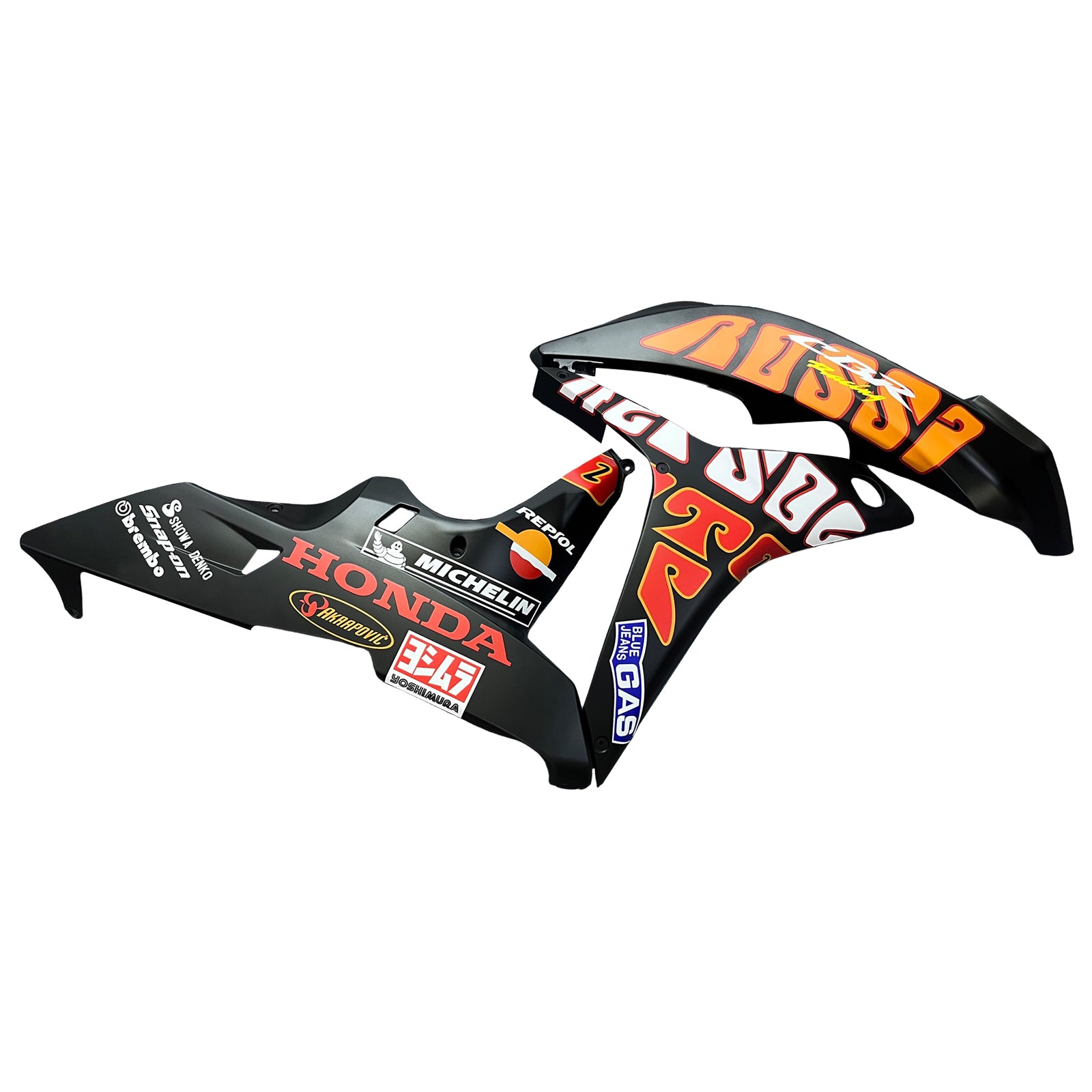 Amotopart 2007-2008 Honda CBR600RR Black&Orange Fairing Kit