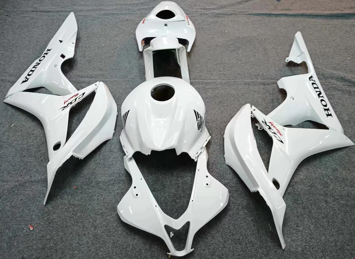 Amotopart 2007-2008 Honda CBR600 Kit de carenado blanco