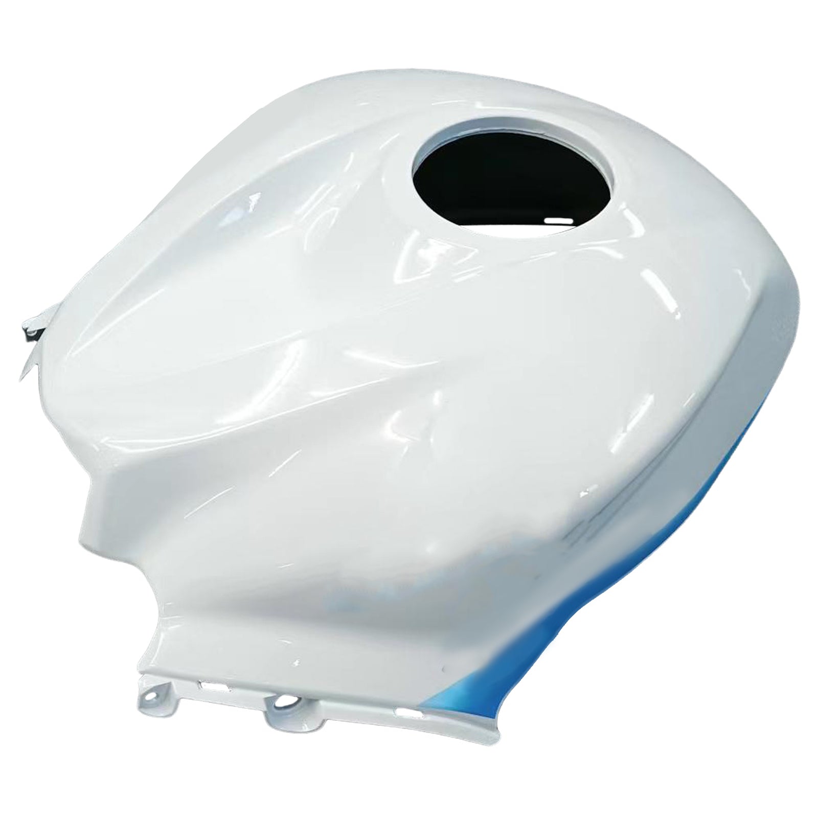 Amotopart 2007-2008 Honda CBR600RR Bleu&Kit de carénage Black Spot