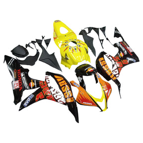 Amotopart 2007-2008 Honda CBR600RR Orange&Yellow Fairing Kit