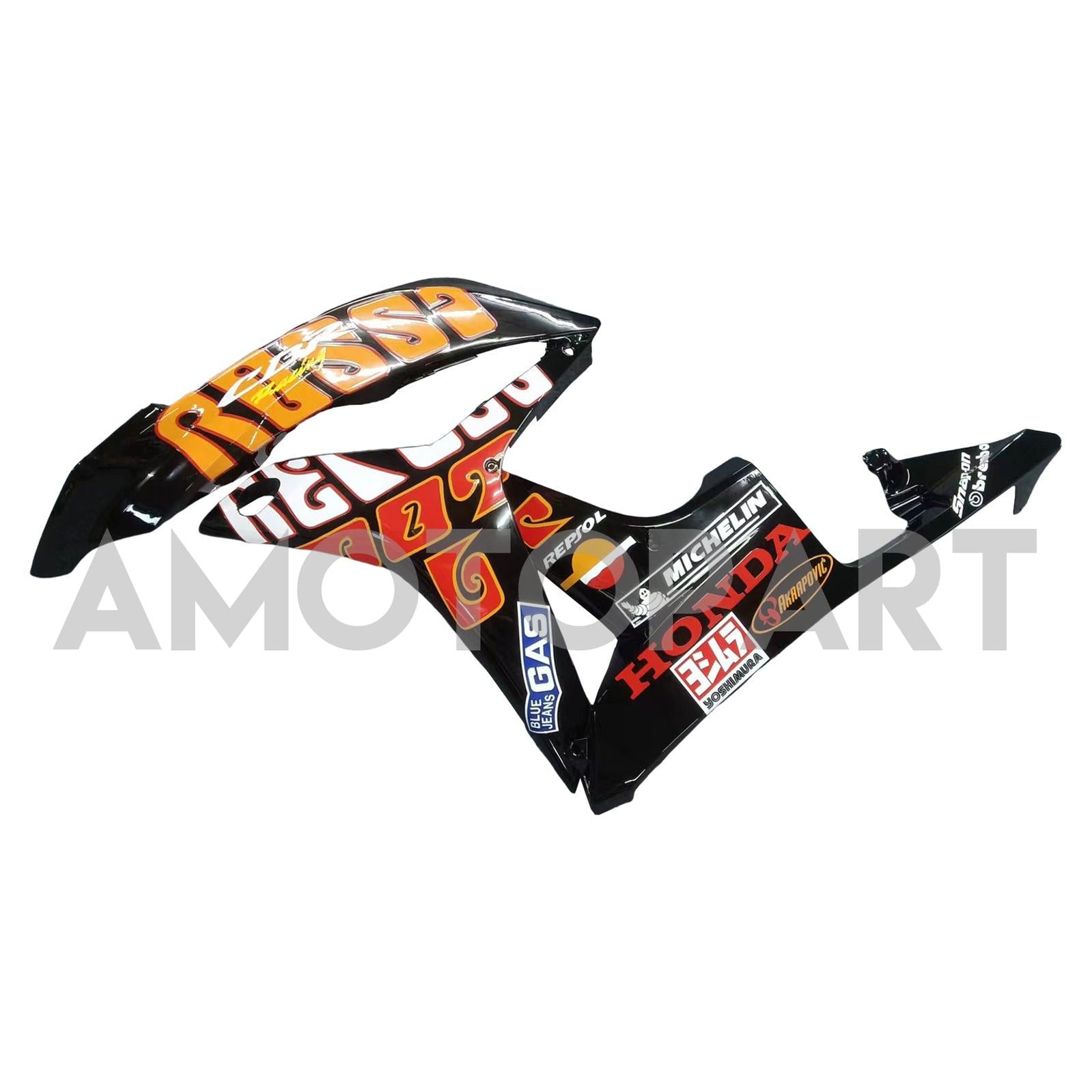 Amotopart 2007-2008 Honda CBR600RR Orange&Yellow Fairing Kit
