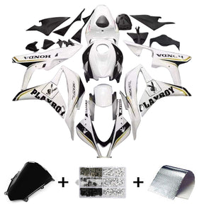 Amotopart 2007-2008 Honda CBR600 Fairing Black&White Playboy Kit