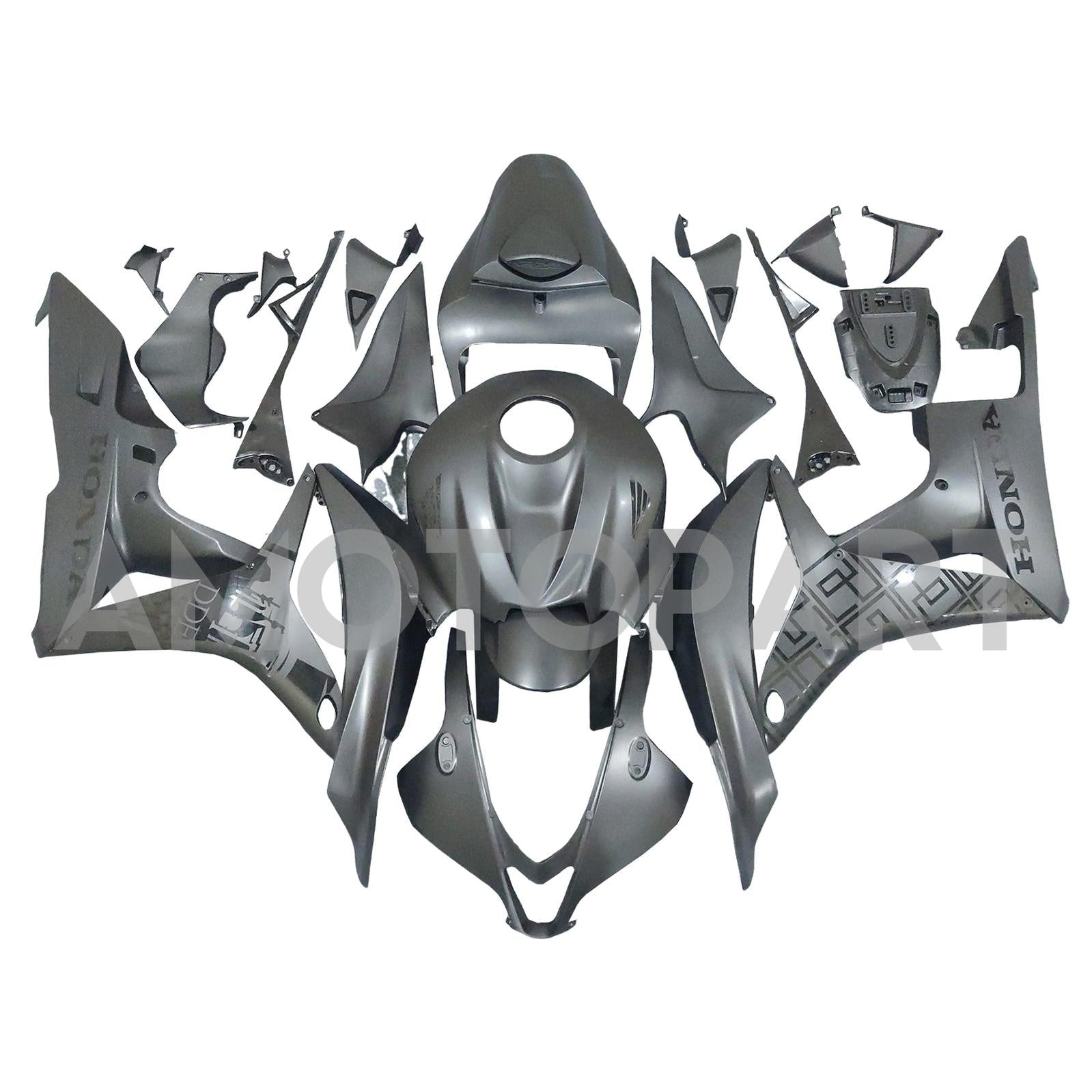 Amotopart 2007-2008 Honda CBR600 Fairing Black Kit