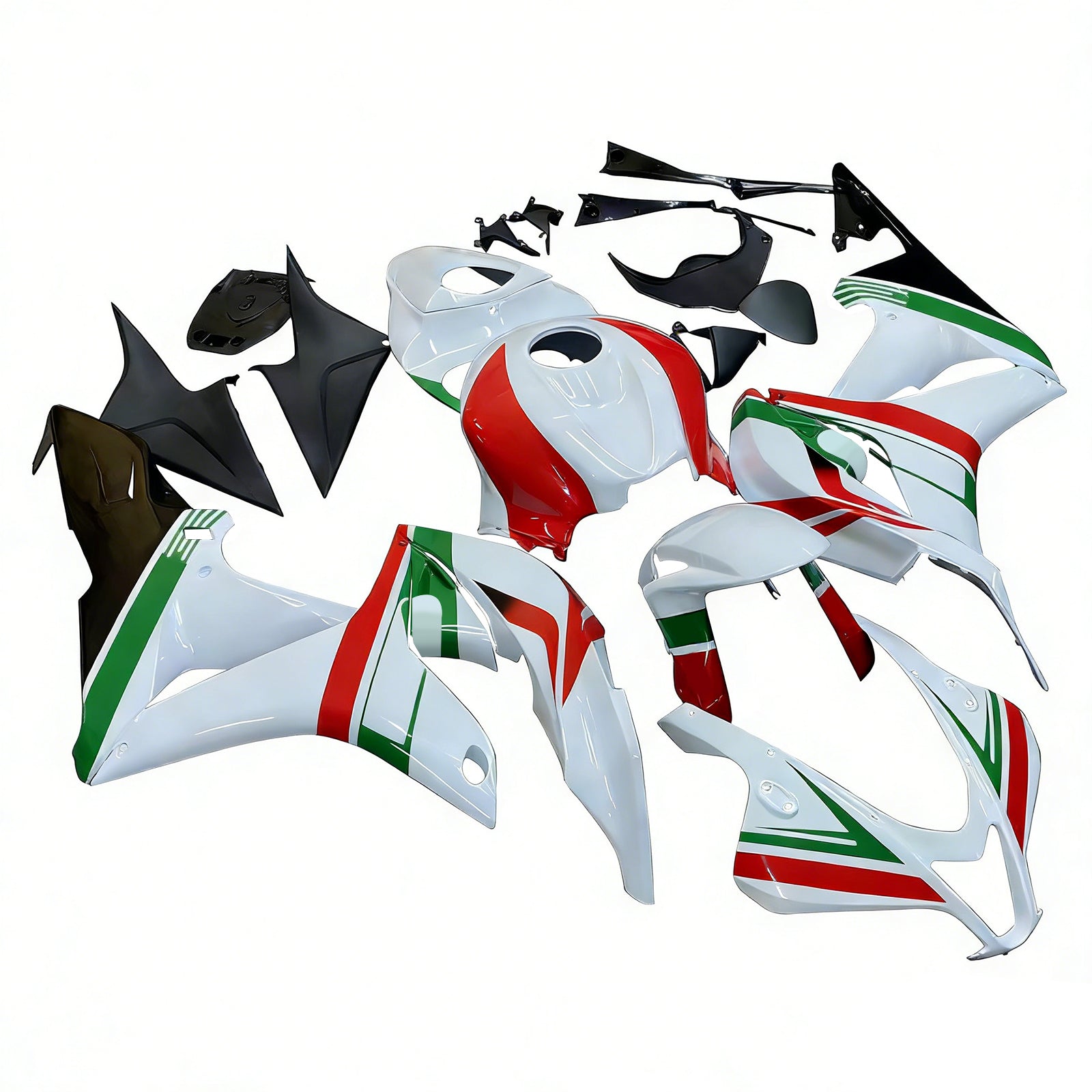 Amotopart 2007-2008 Honda CBR600 Fairing Multi White Kit