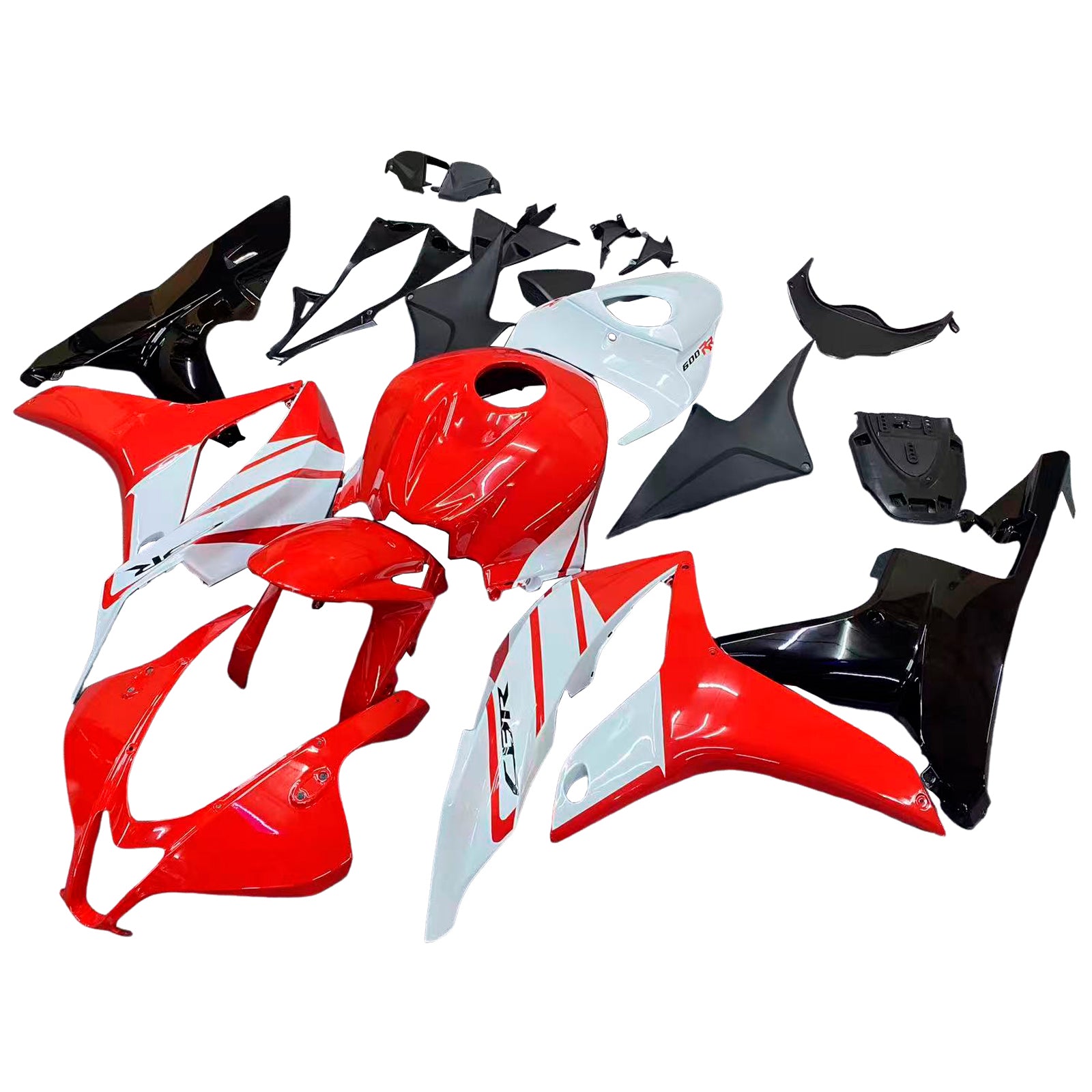 Amotopart 2007-2008 Honda CBR600RR Red White Abzugskit