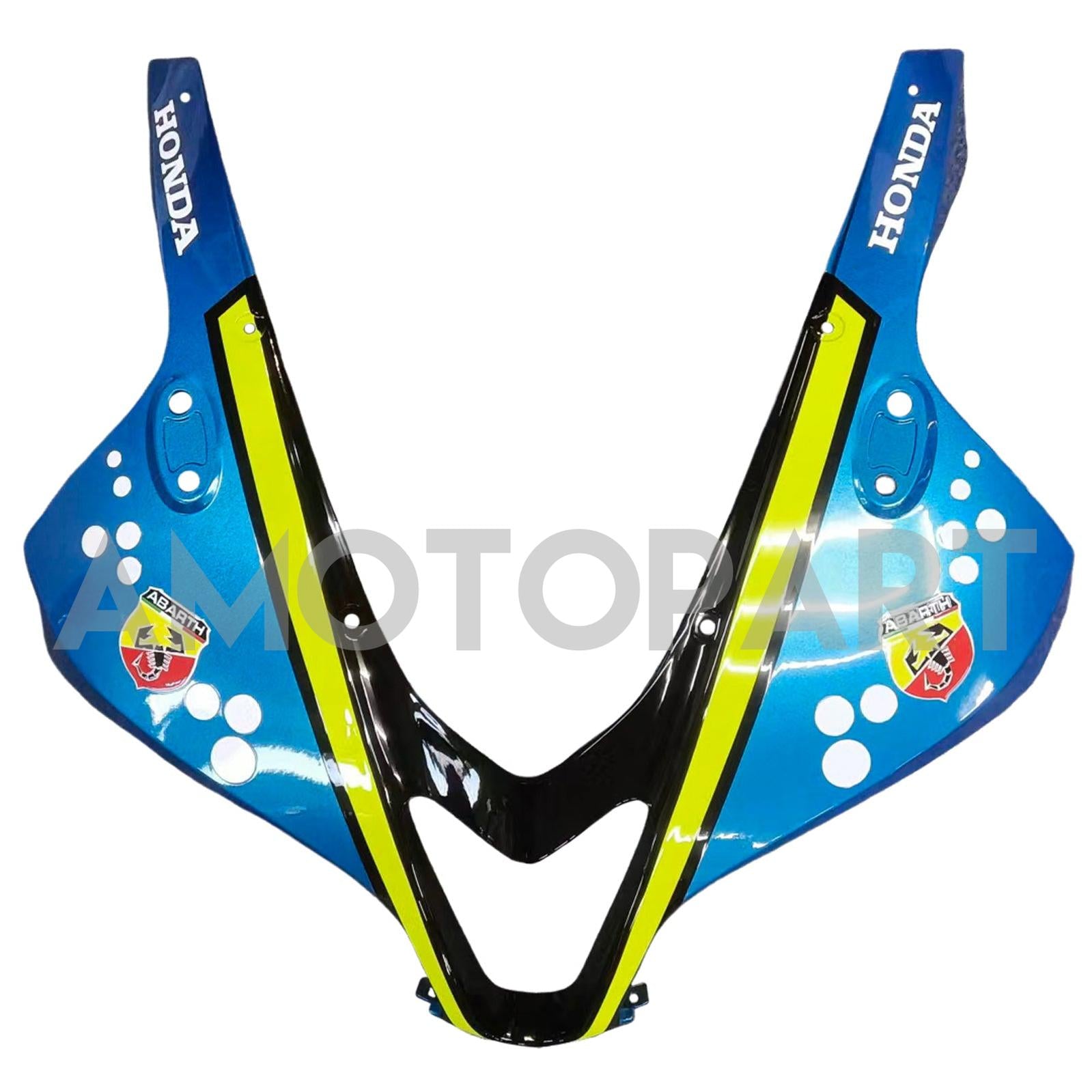 Amotopart 2007-2008 Honda CBR600RR Green & Blue Monster Fairing Kit
