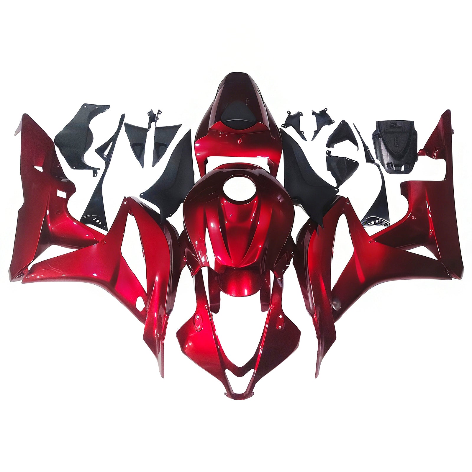 Amotopart 2007-2008 Honda CBR600RR rood-witte kuipset