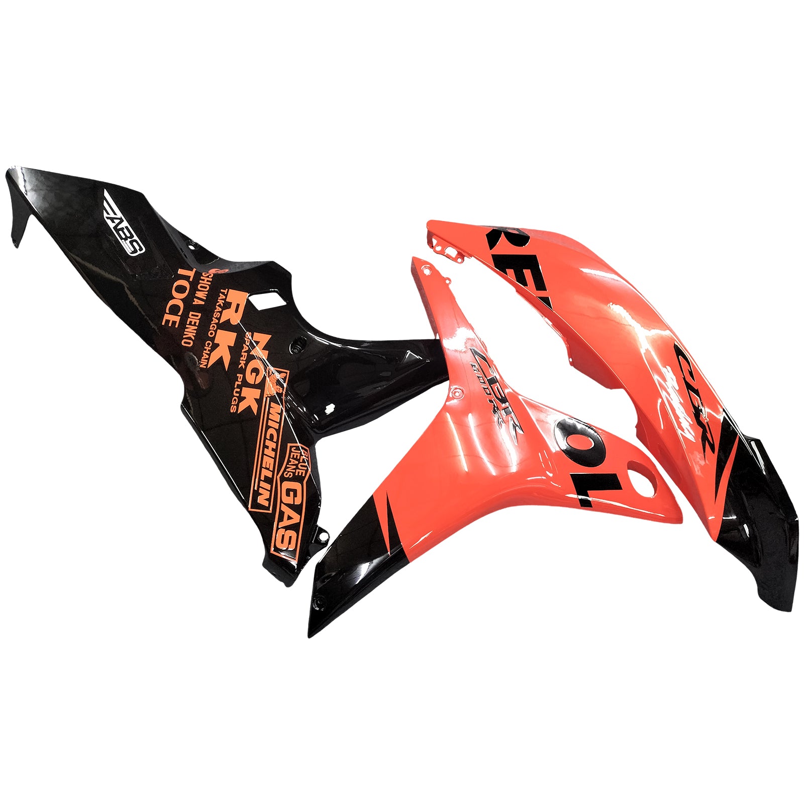 Amotopart 2007-2008 Honda CBR600RR Orange&Black Fairing Kit