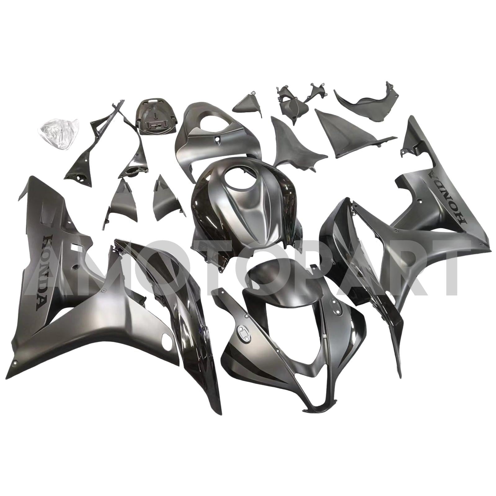 Amotopart 2007-2008 Honda CBR600RR Black Fairing Kit