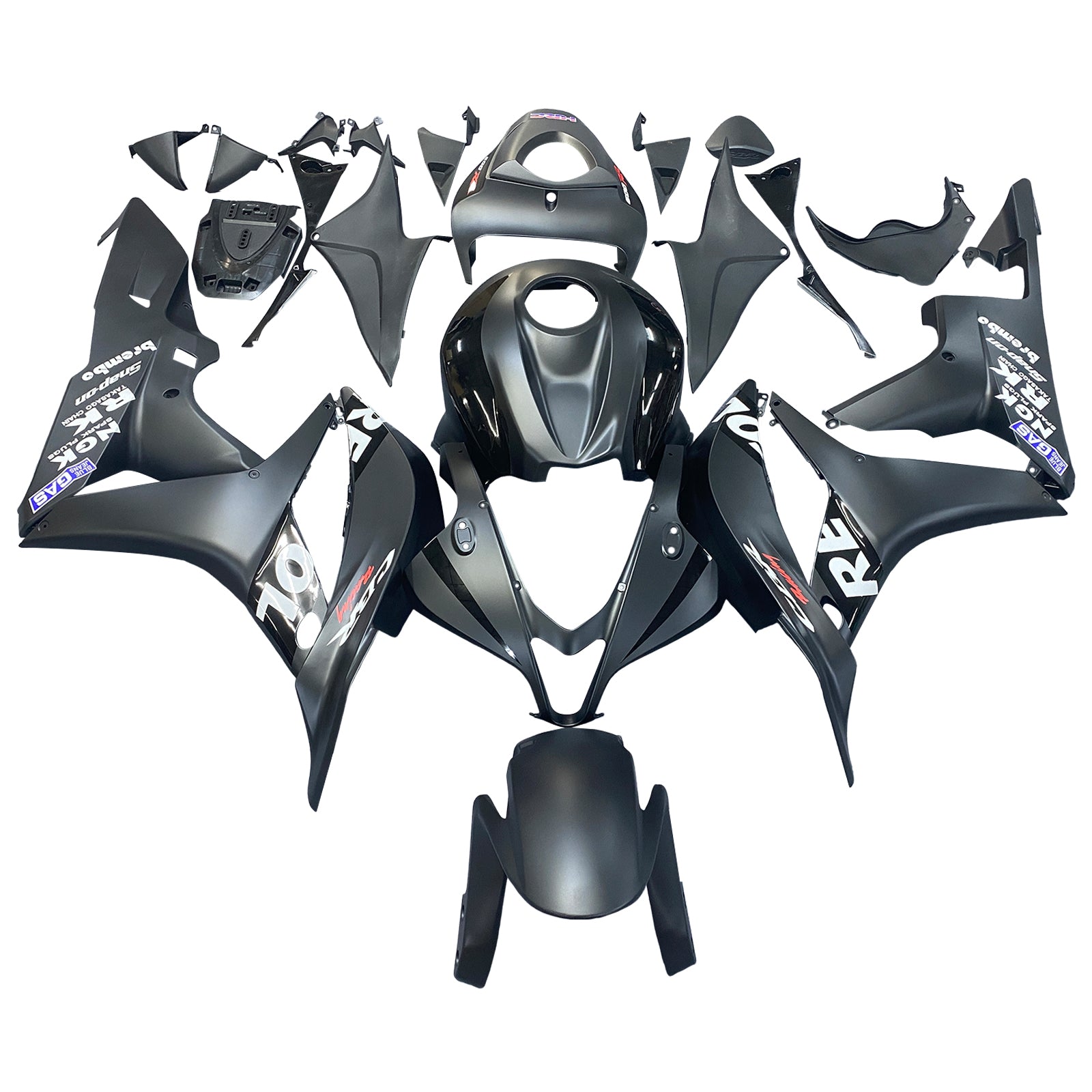 Amotopart 2007-2008 Honda CBR600RR Black  Fairing Kit