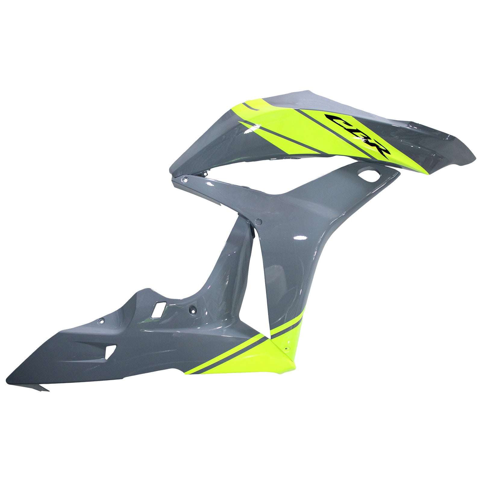 Amotopart 2007-2008 Honda CBR600RR Grey Yellow Fairing Kit