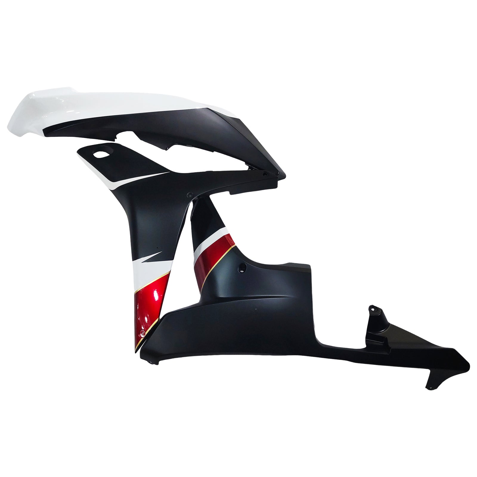 Amotopart 2007-2008 Honda CBR600RR White Red Black Fairing Kit