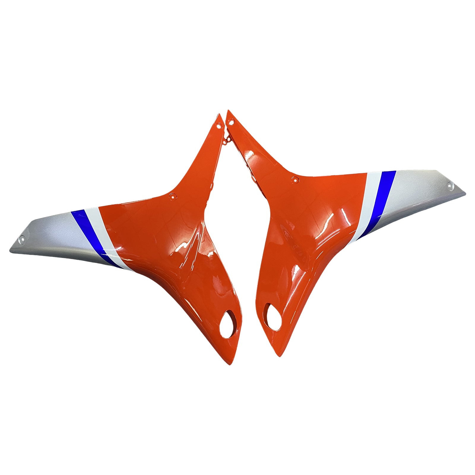 Amotopart 2007-2008 Honda CBR600RR Kit de carénage orange bleu blanc