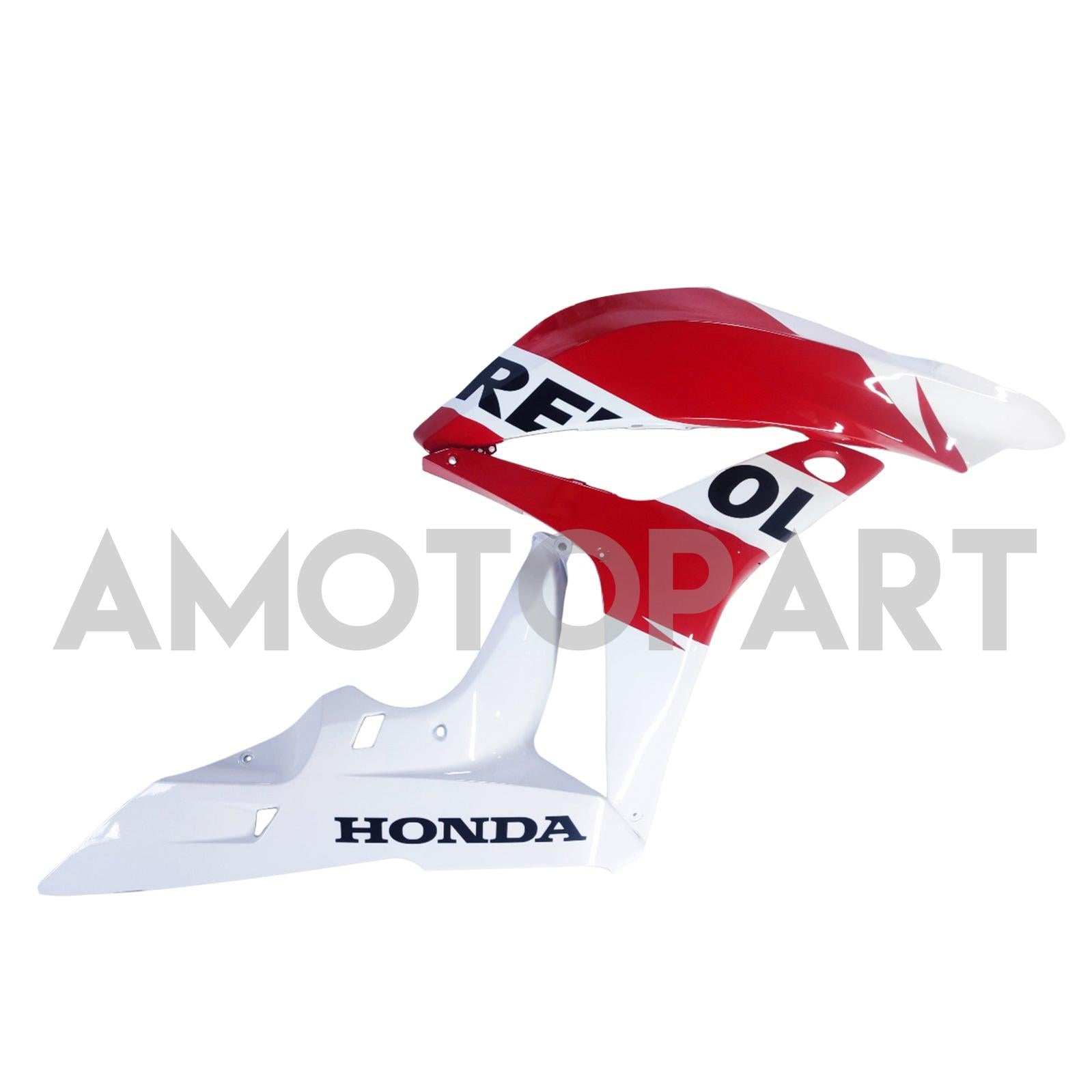 Amotopart 2007-2008 Honda CBR600RR Red White Fairing Zestaw