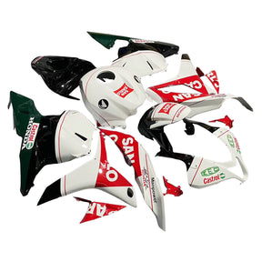 Amotopart 2009-2012 Honda CBR600RR White&Red Fairing Kit