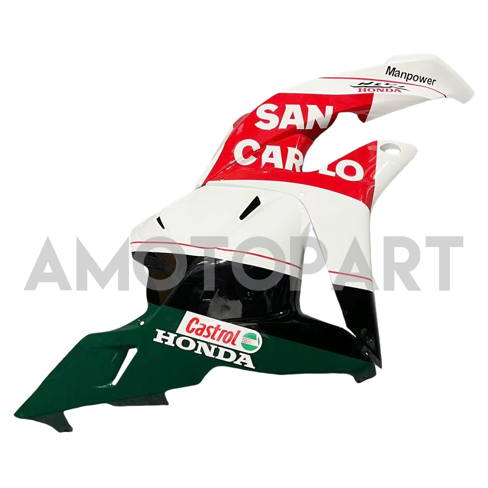 Amotopart 2009-2012 Honda CBR600RR White&Red Fairing Kit