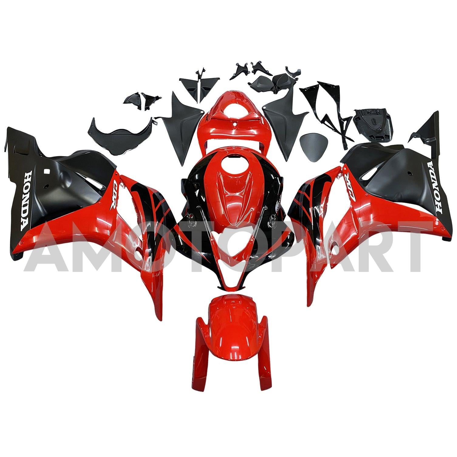 Amotopart 2009-2012 Honda CBR600RR RED & BLACKING KIT