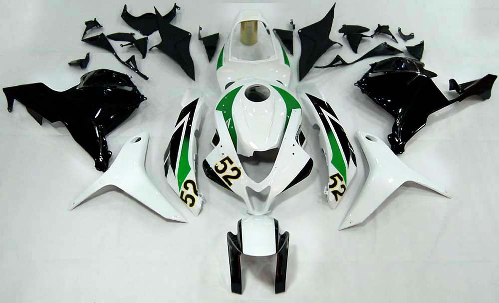 Amotopart 2009-2012 Honda CBR600RR Green&White Style2 Fairing Kit