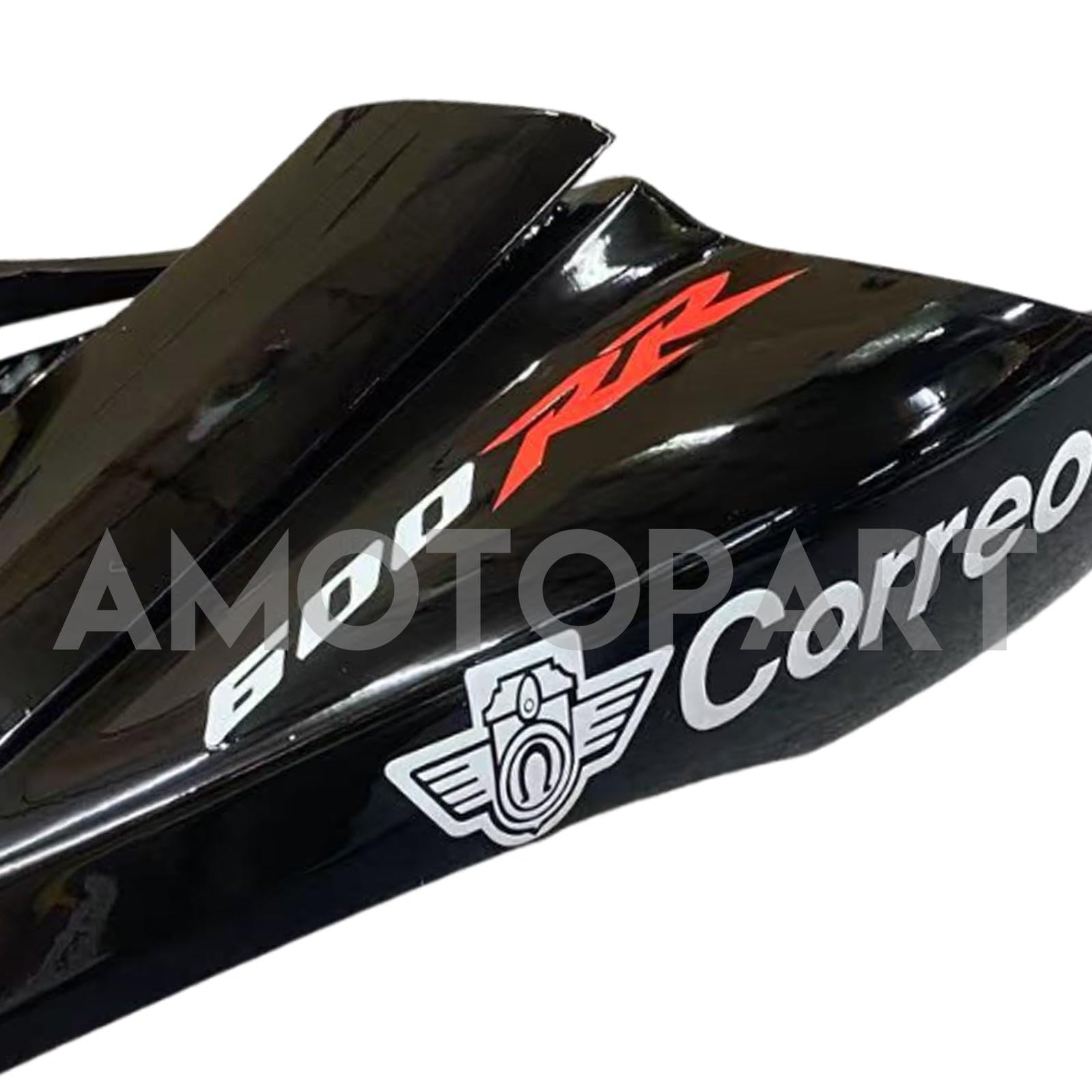 Amotopart 2009-2012 Honda CBR600RR WHITE & BLACK LOGOS FAIRING KIT