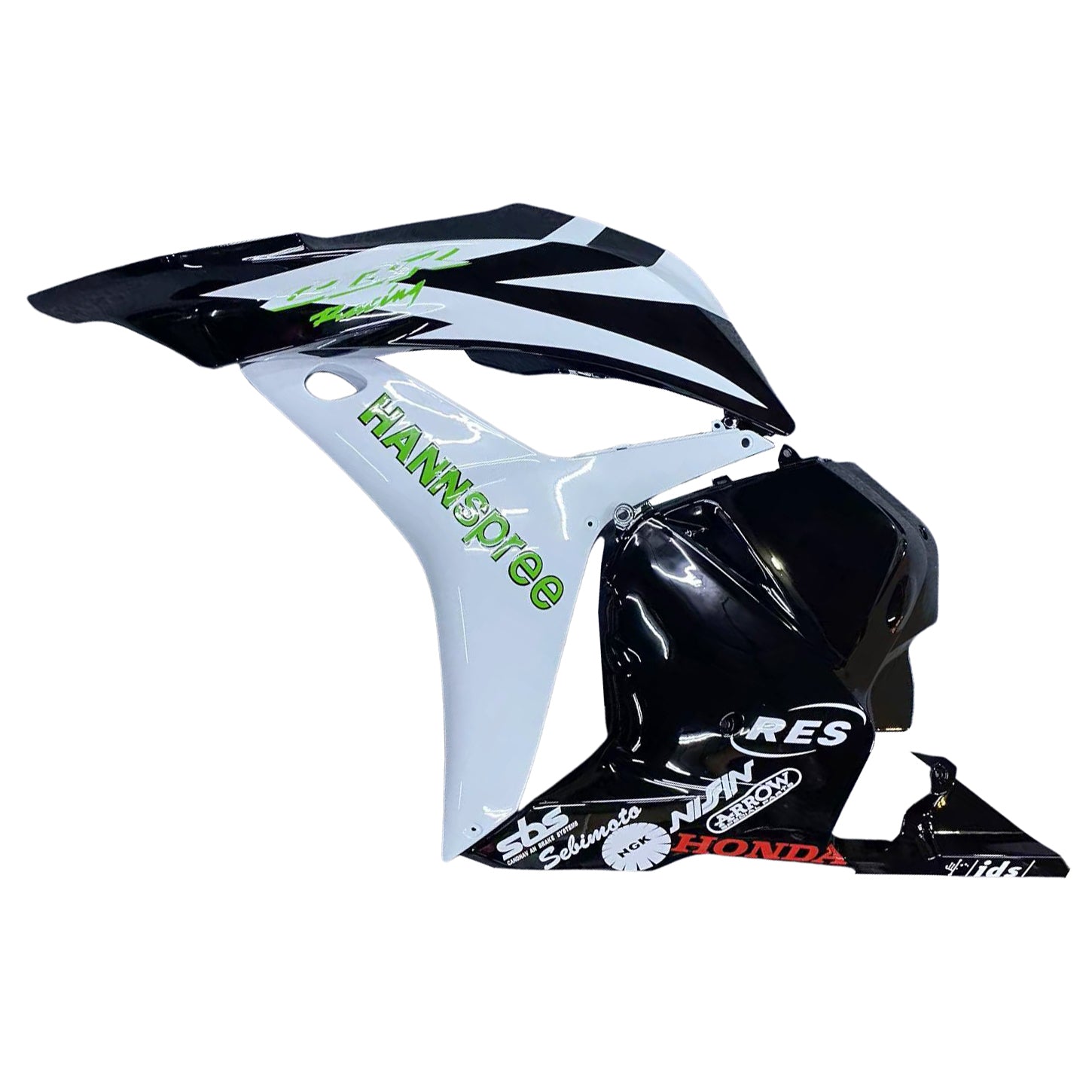 Amotopart 2009-2012 Honda CBR600RR Green&White Style1 Fairing Kit