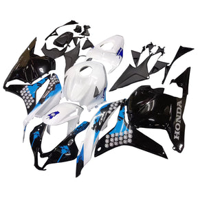 Amotopart 2009-2012 Honda CBR600RR White Blue Fairing Kit