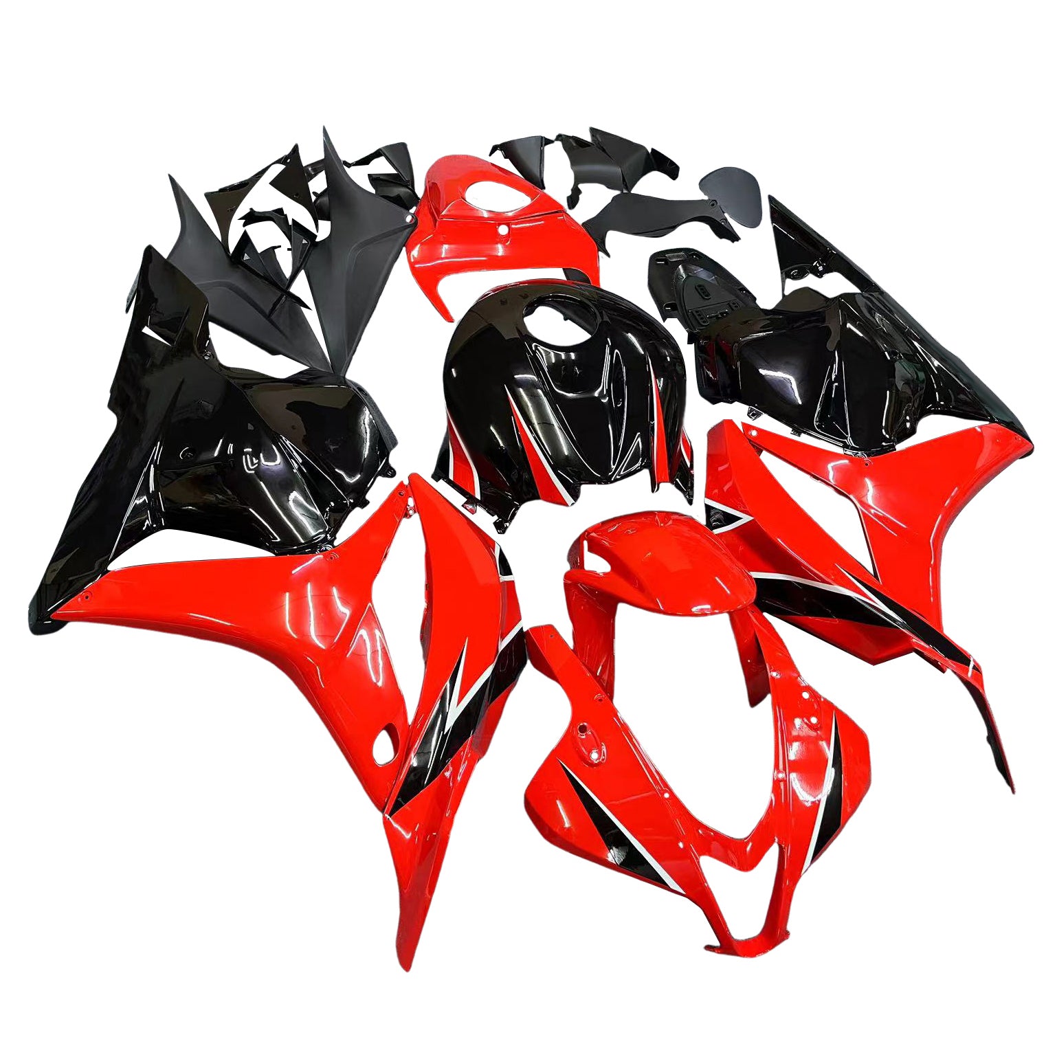 Amotopart 2009-2012 Honda CBR600RR Red Black Fairing Kit