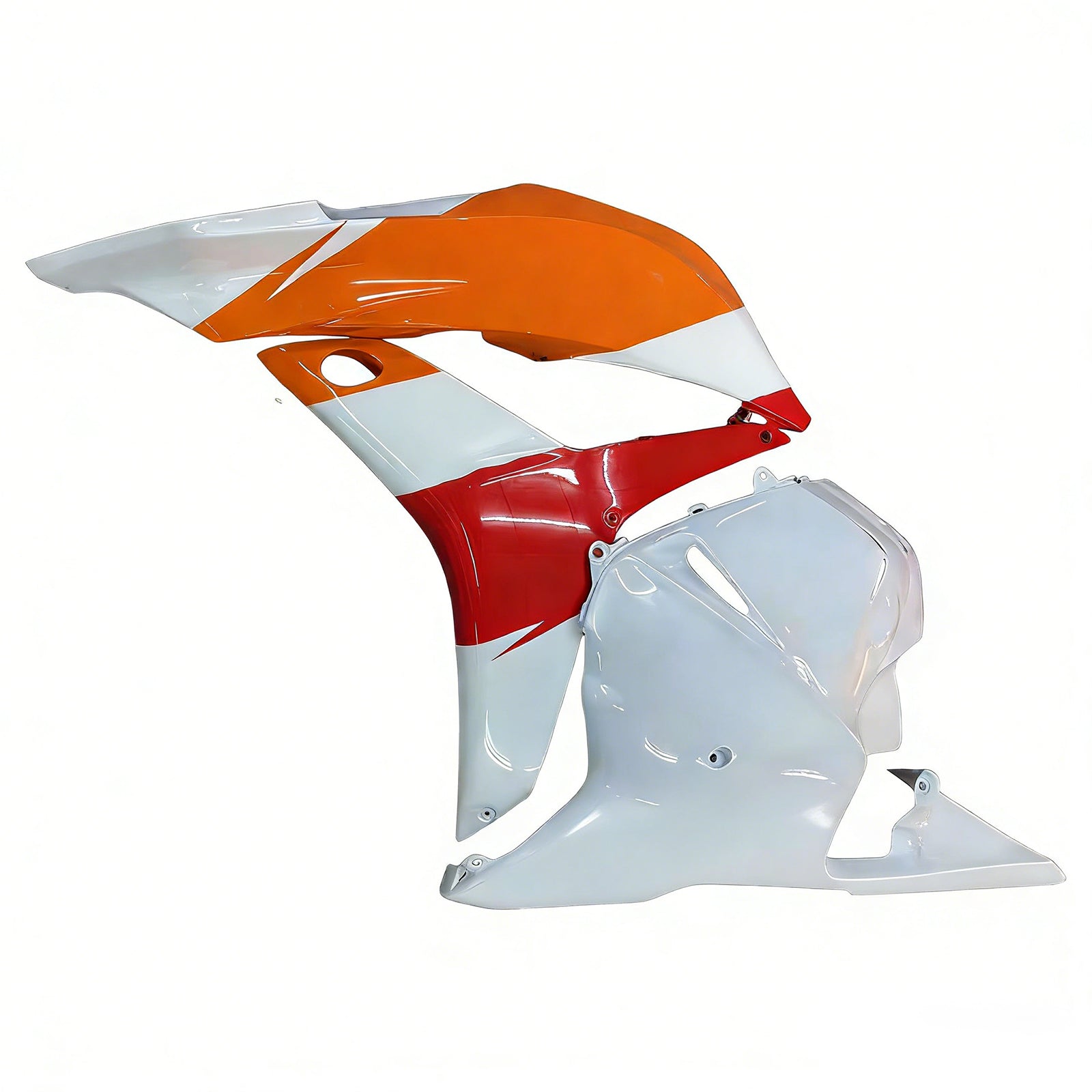 Amotopart 2009-2012 Honda CBR600RR Orange Red White Fairing Kit