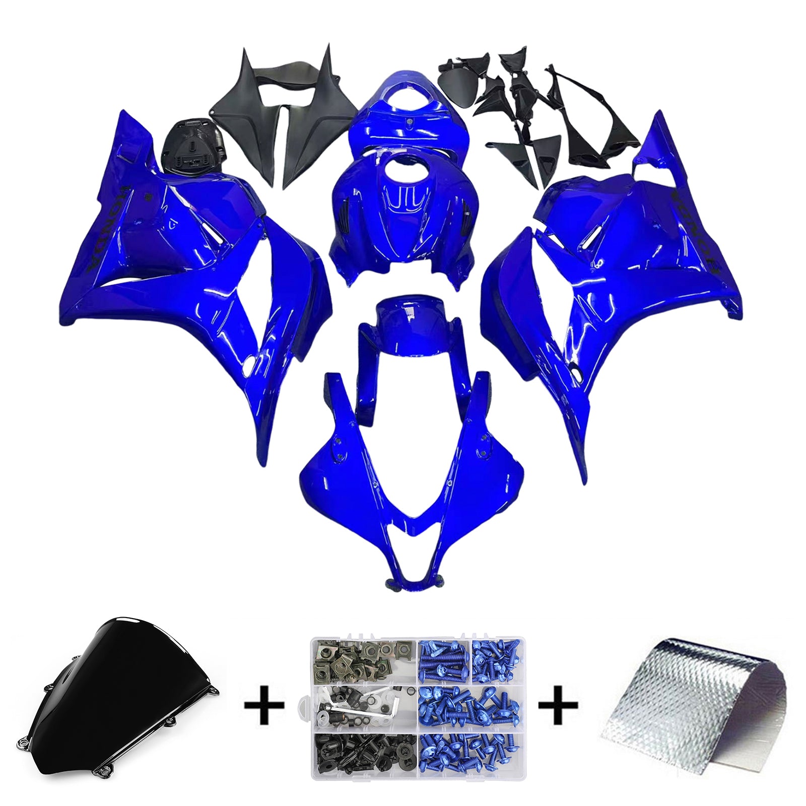 Amotopart 2009-2012 Honda CBR600RR Blue Fairing Kit