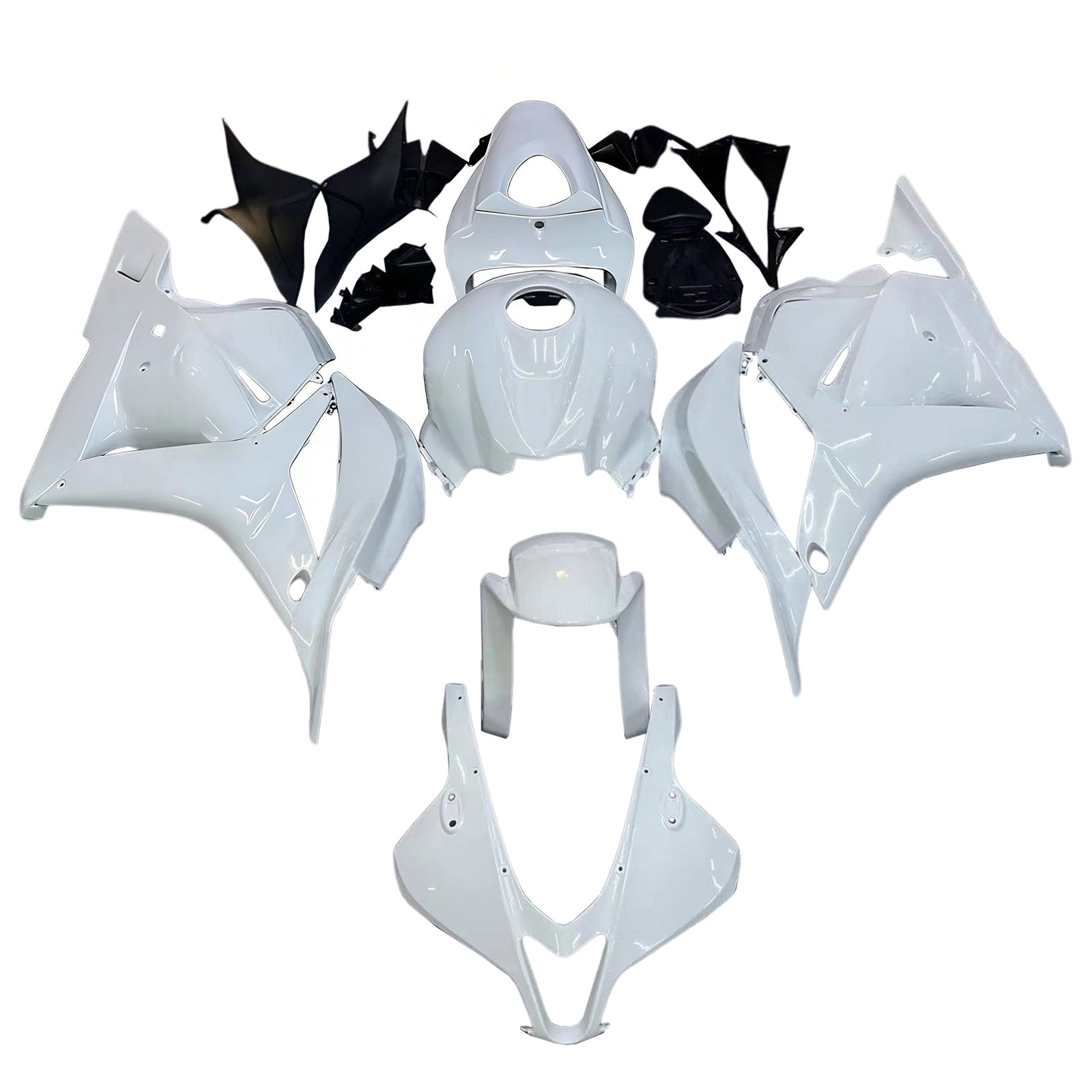 Zestaw owiewek Amotopart 2009-2012 Honda CBR600RR w kolorze białym i czarnym